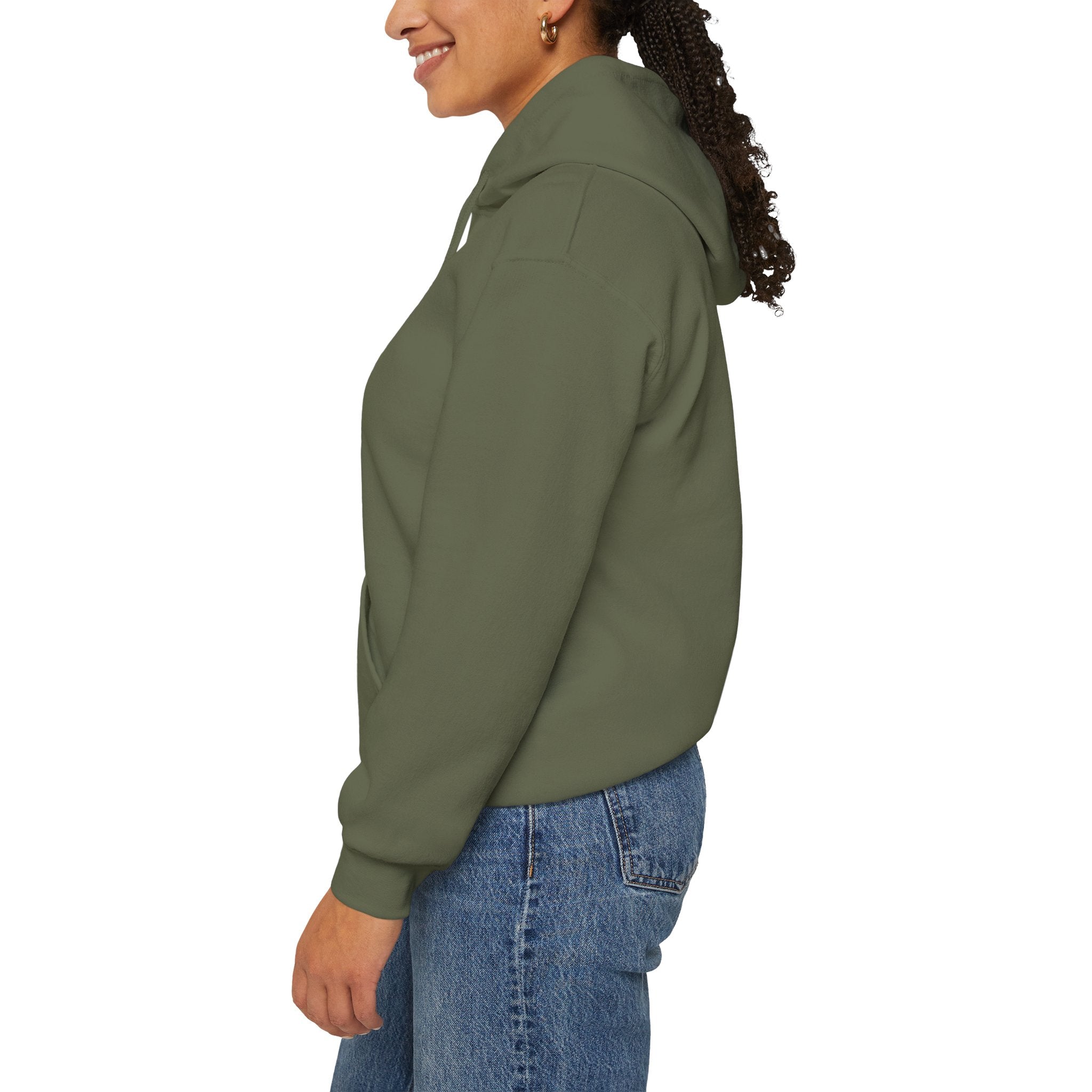 PRB Egyptian Goddess Portrait Hoodie | Serpent Headdress, Ancient Queen Art by Power Runs Black