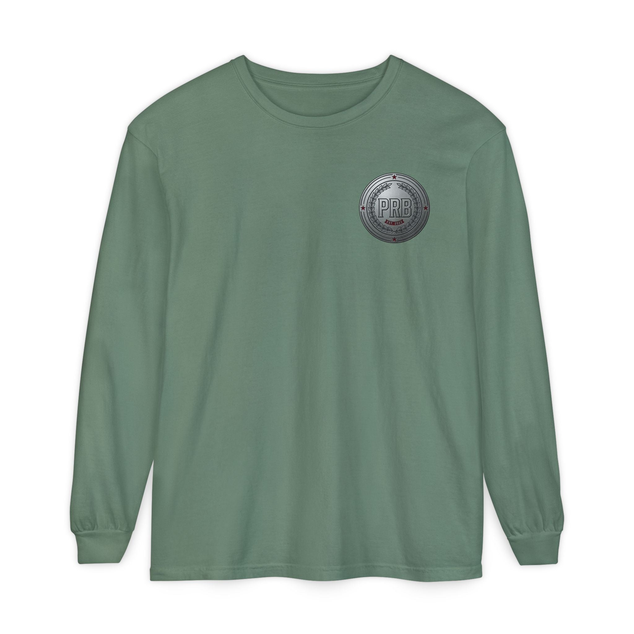 PRB The Starbound Seven graphic long sleeve shirt | cosmic superhero poster by Power Runs Black