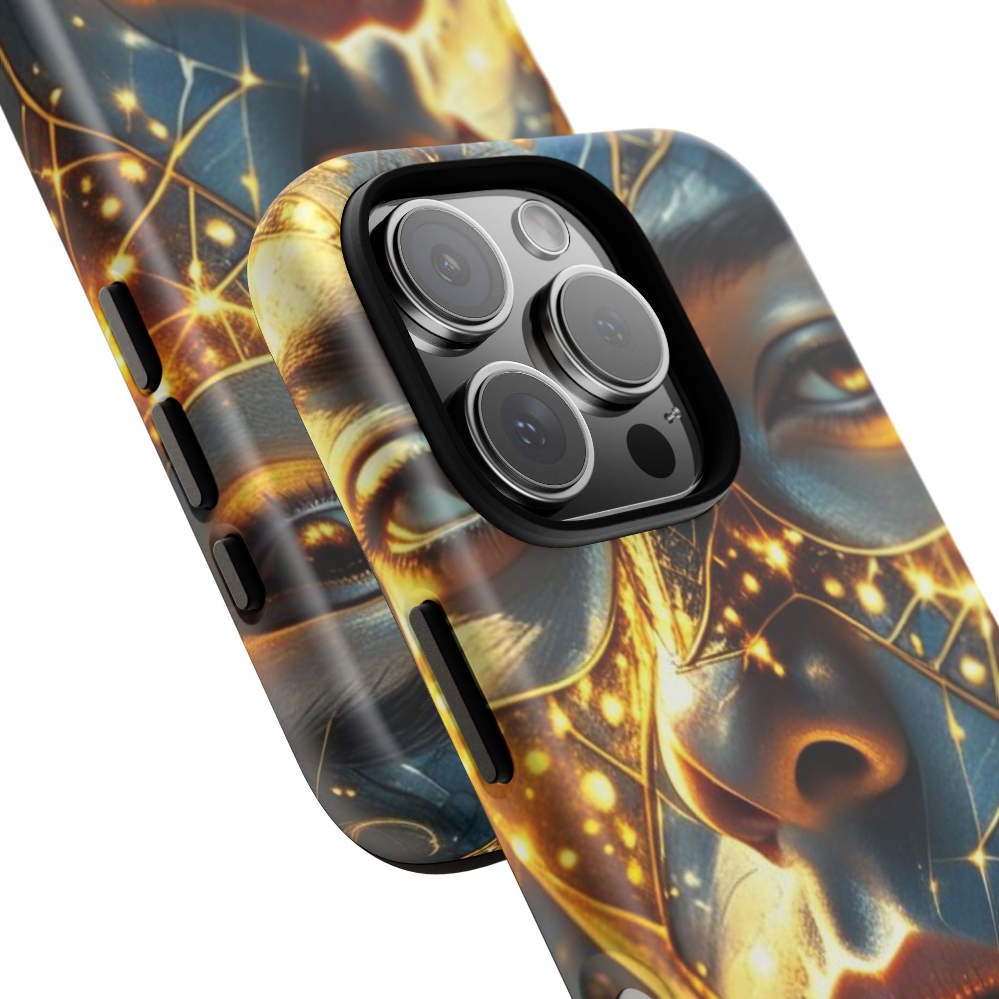 PRB Galactic Portrait Tough Case | Cosmic Face Phone Case, Starry Nebula Design by Printify