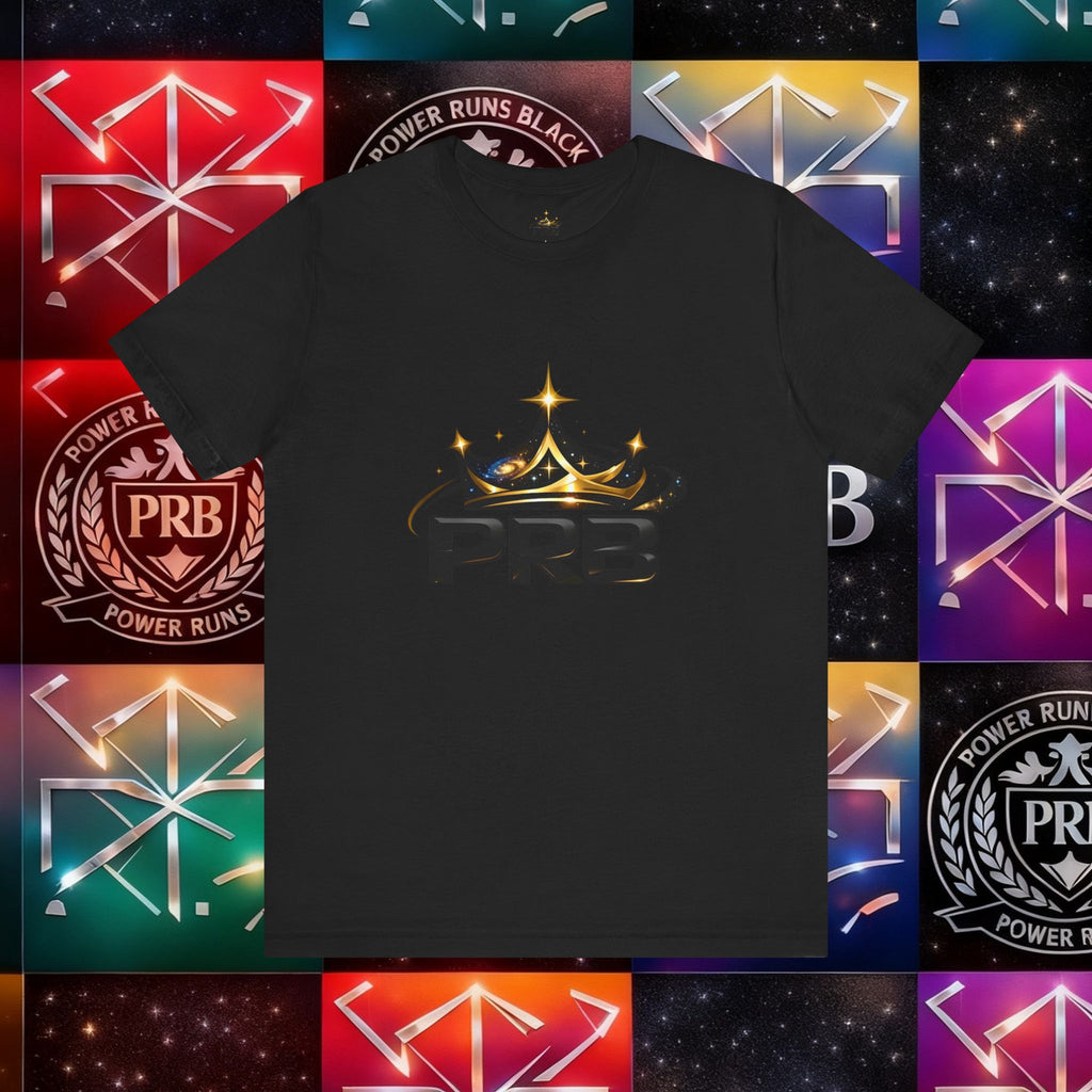 PRB Crown Tee — Graphic Logo T-Shirt by Power Runs Black