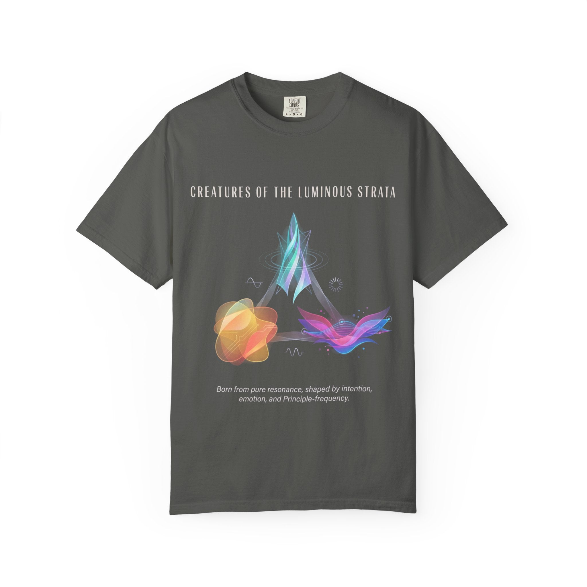 Black Abstract Watercolor T-Shirt | Vintage Garment-Dyed Graphic Tee by Printify