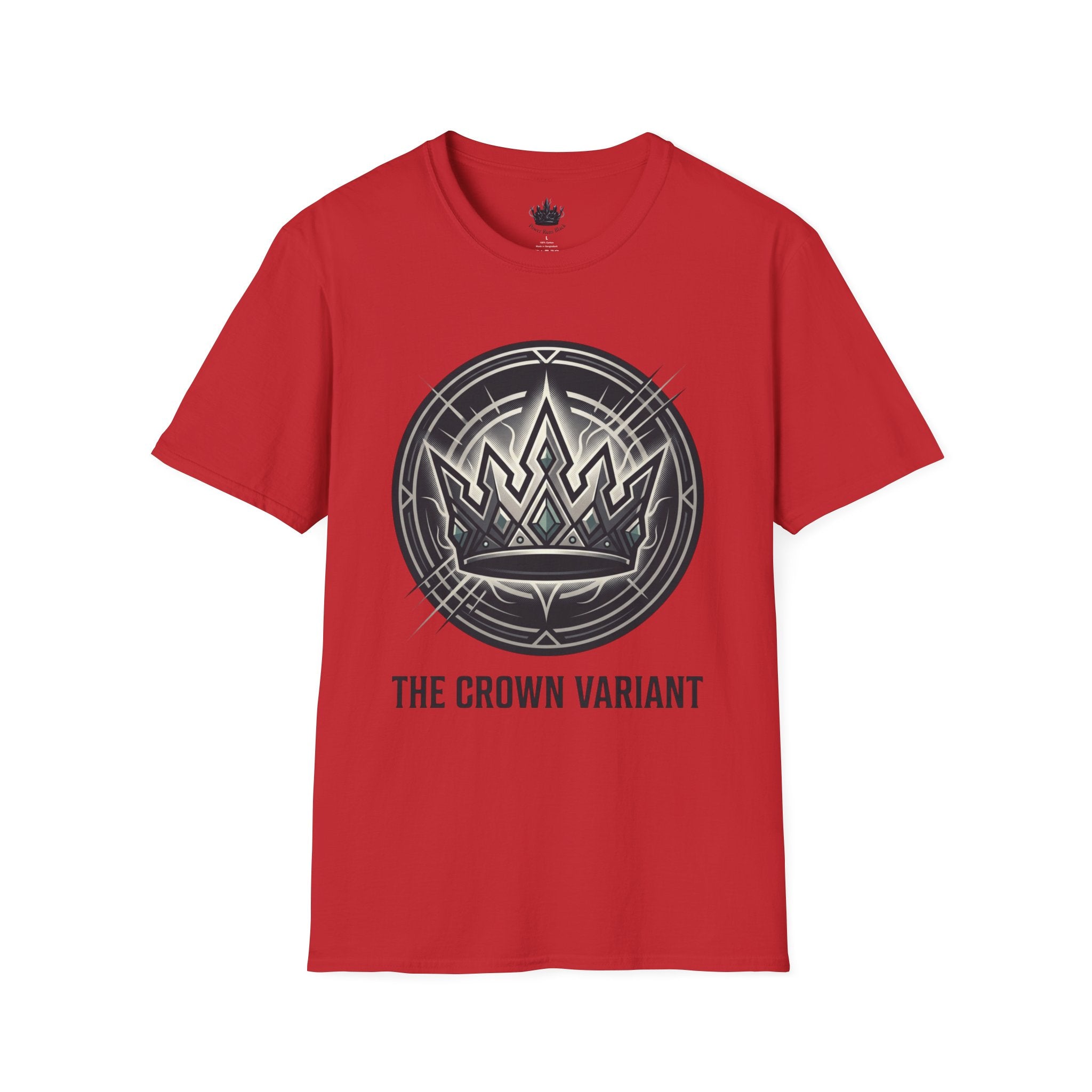 Power Runs Black PRB Crown Variant Graphic T-Shirt — The Crown Variant Emblem by Printify