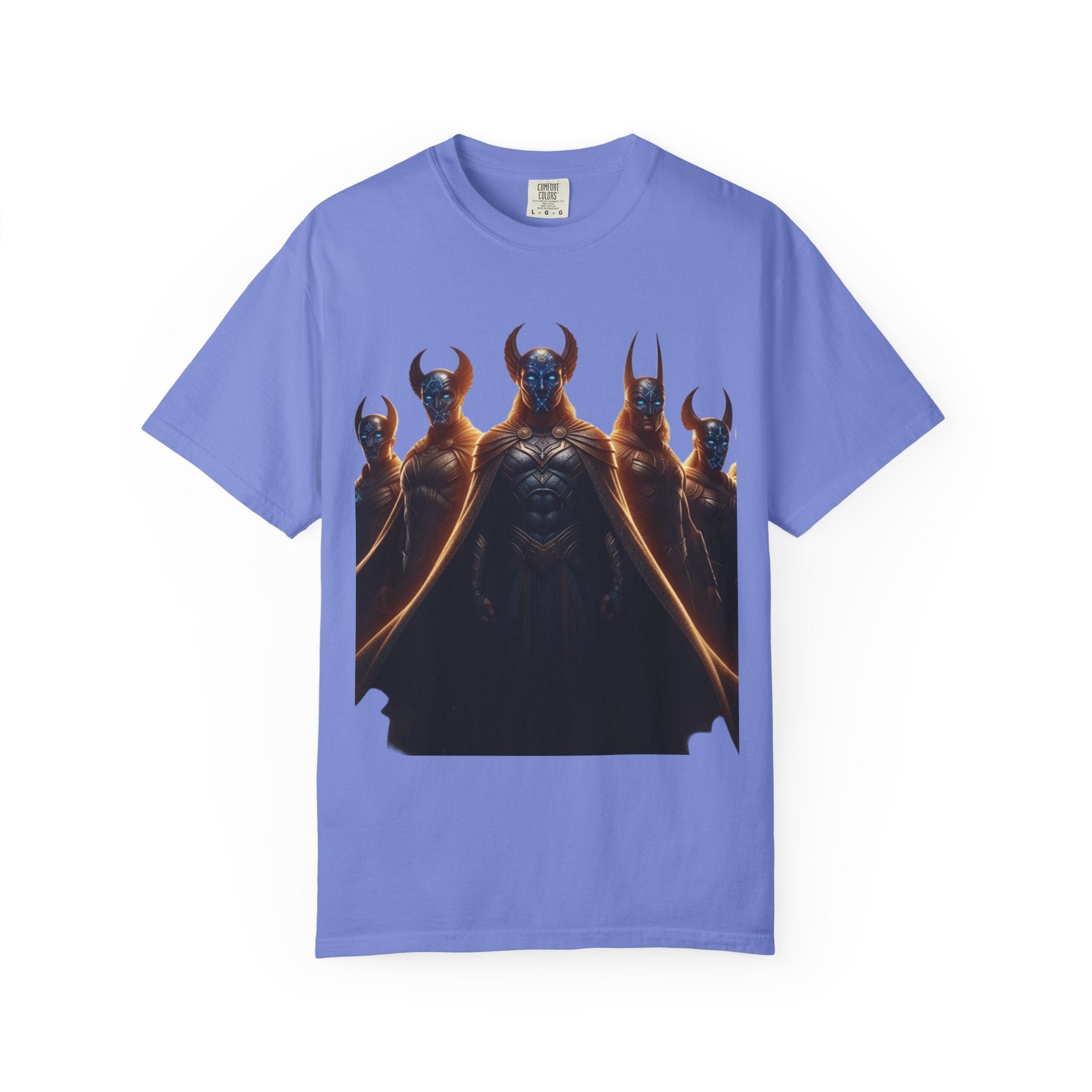 Power Runs Black PRB Dark Legion Graphic T-Shirt — Horned Warriors Fantasy Tee by Power Runs Black