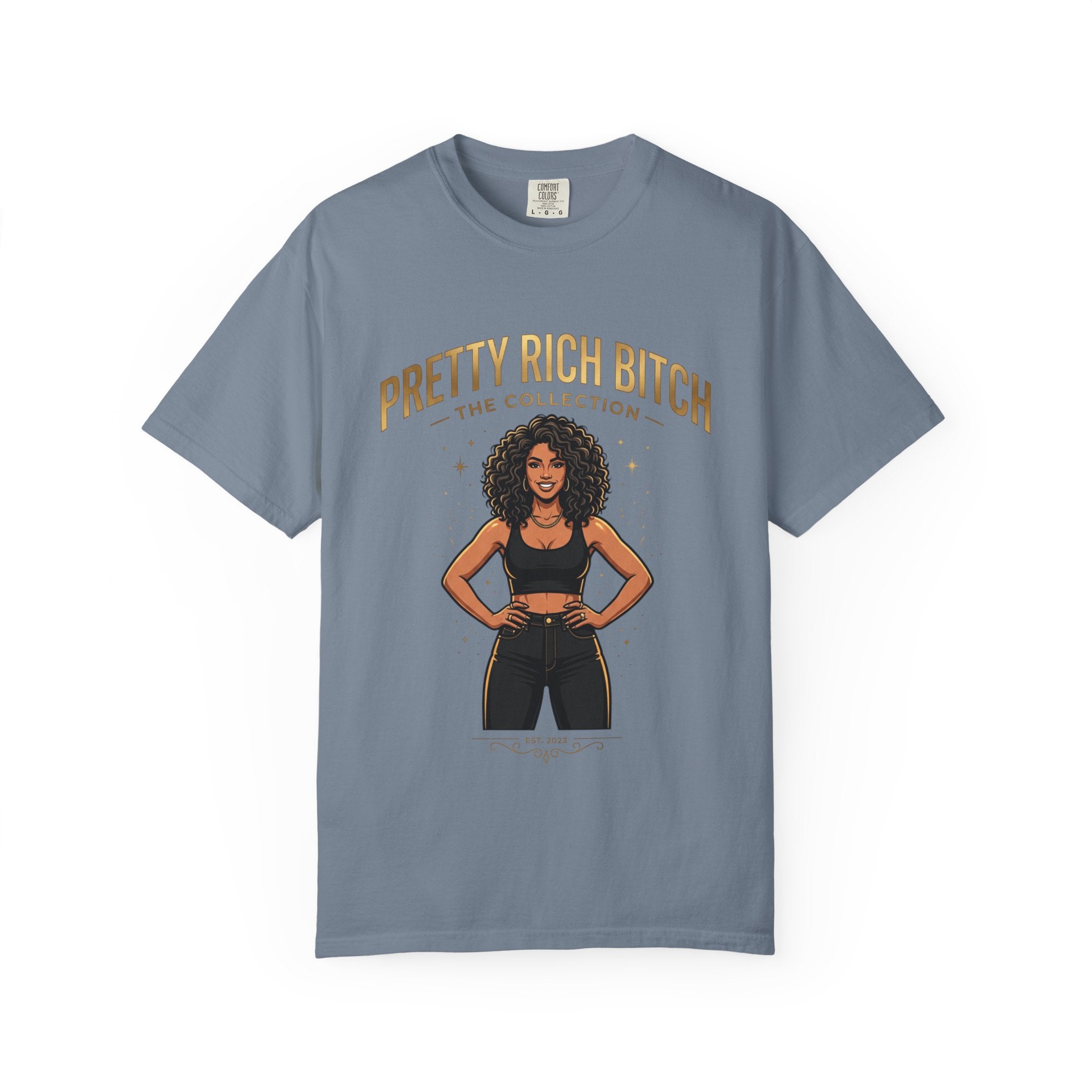 Pretty Rich Bitch The Collection by PRB T-Shirt — Empowered Black Woman Graphic Tee by Power Runs Black