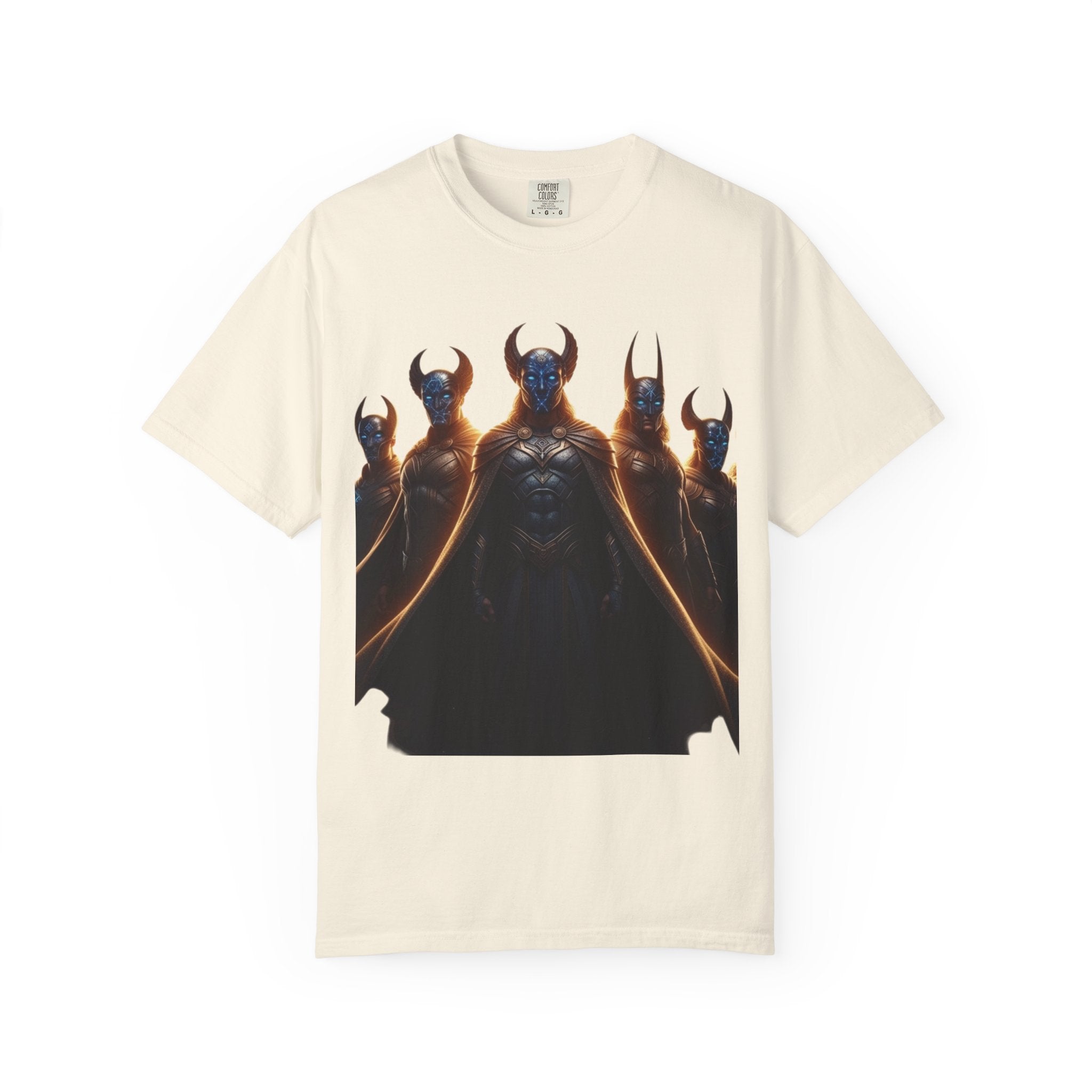 Power Runs Black PRB Dark Legion Graphic T-Shirt — Horned Warriors Fantasy Tee by Power Runs Black