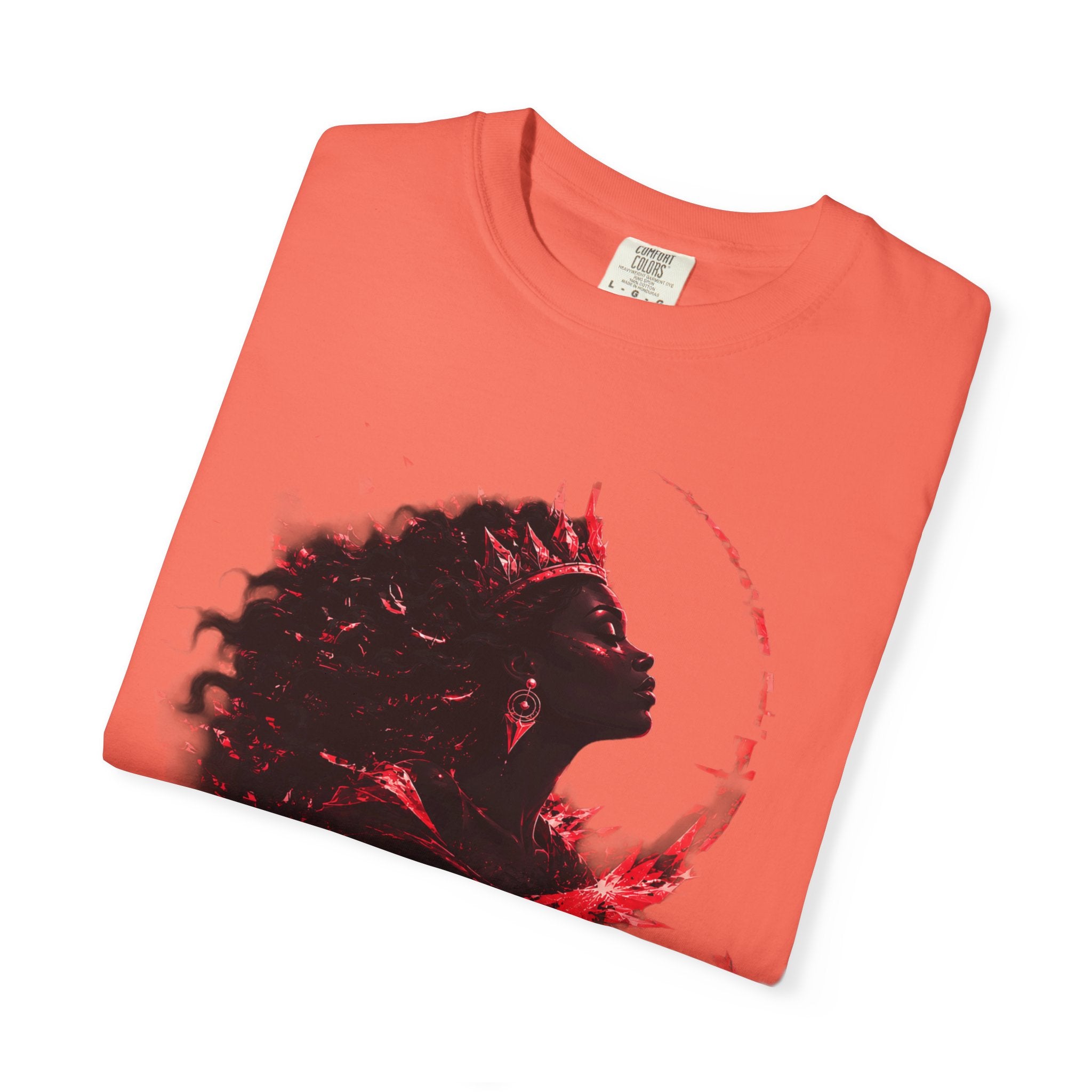 Power Runs Black Crown T-Shirt | Gothic Silhouette Artwork by Power Runs Black