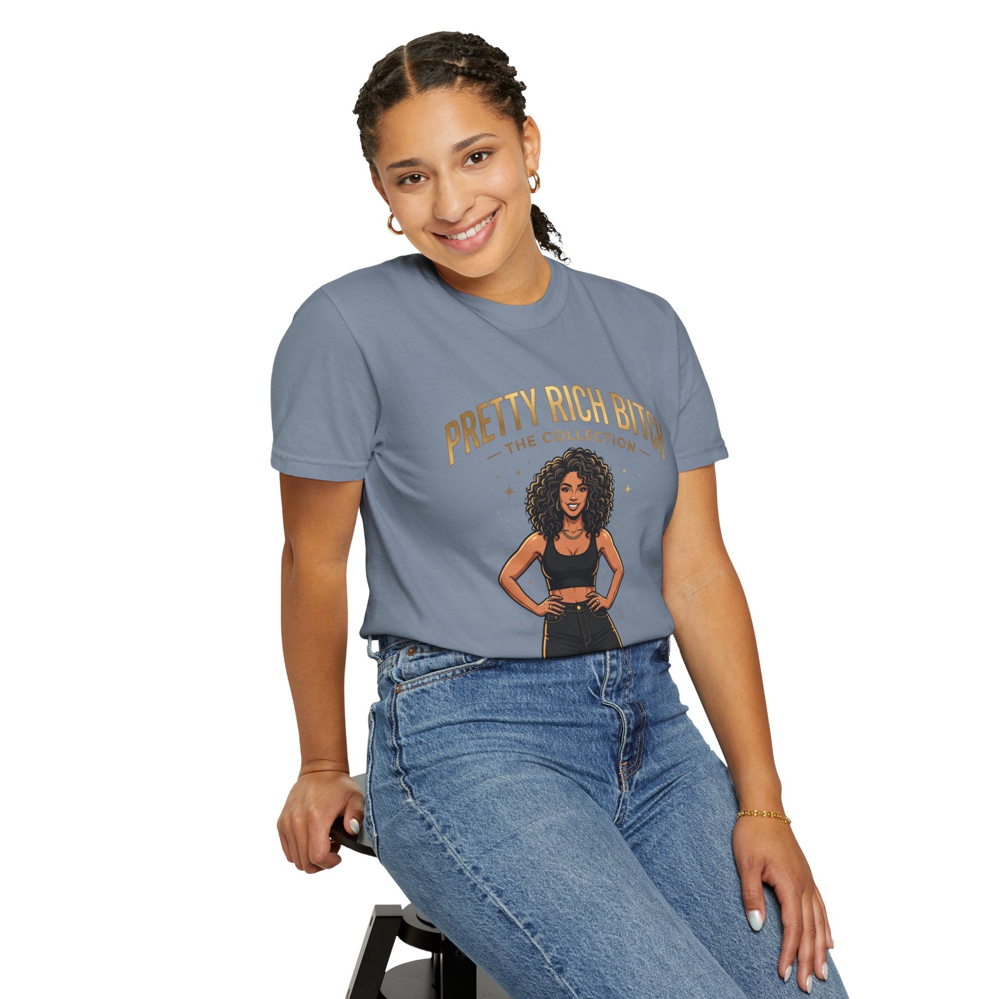 Pretty Rich Bitch The Collection by PRB T-Shirt — Empowered Black Woman Graphic Tee by Power Runs Black