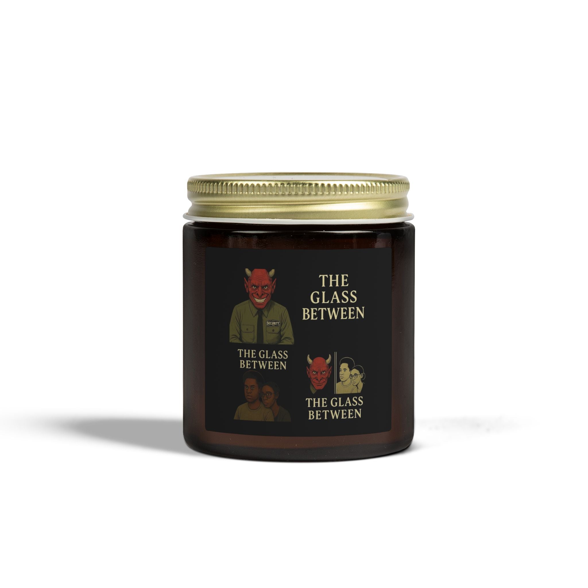 PRB The Glass Between Scented Candle — Coconut Apricot Wax (4oz/9oz) by Printify