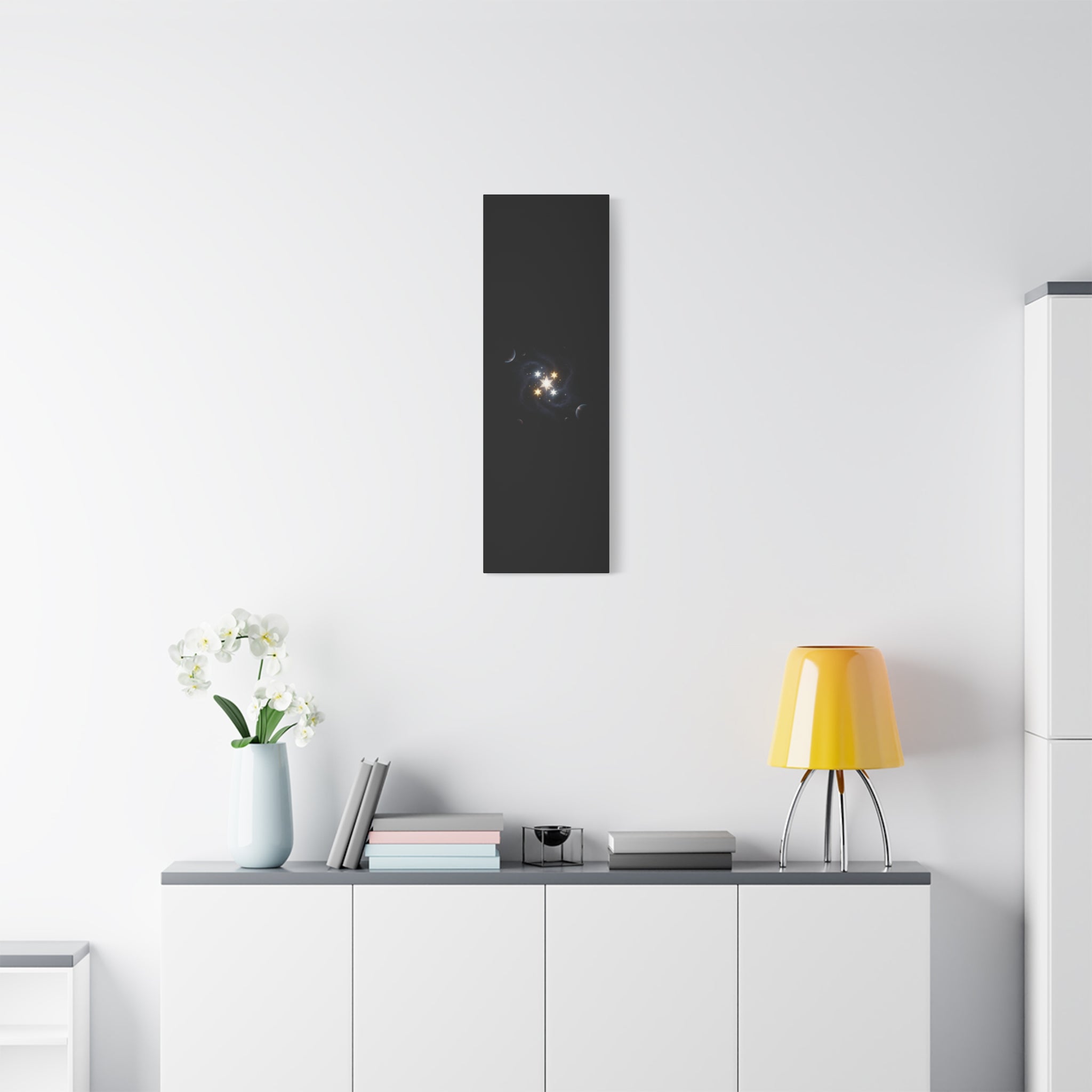 Power Runs Black PRB Glowing Star Constellation Canvas by Power Runs Black