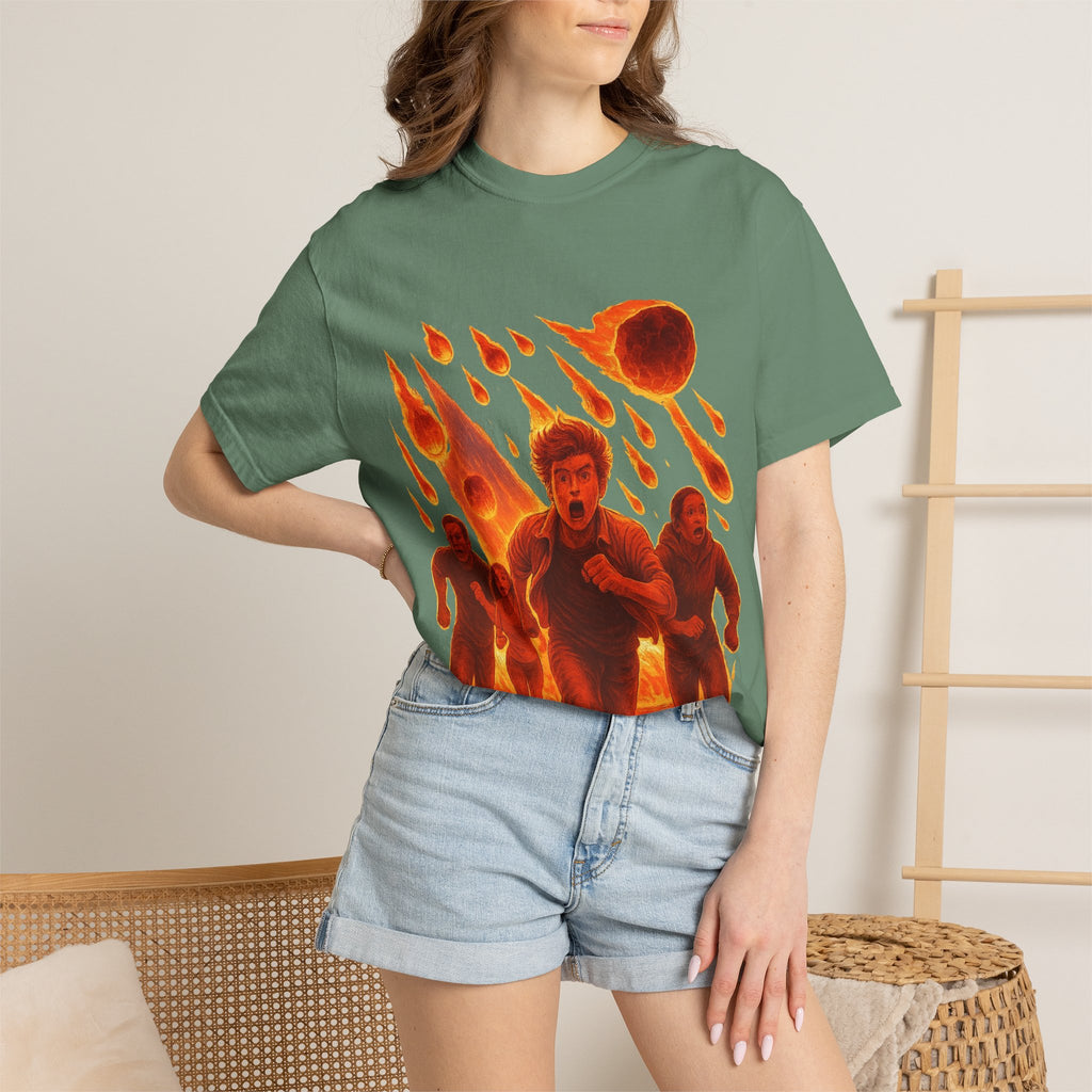 PRB Meteor Shower Escape T-Shirt — Apocalyptic Running Graphic Tee by Power Runs Black