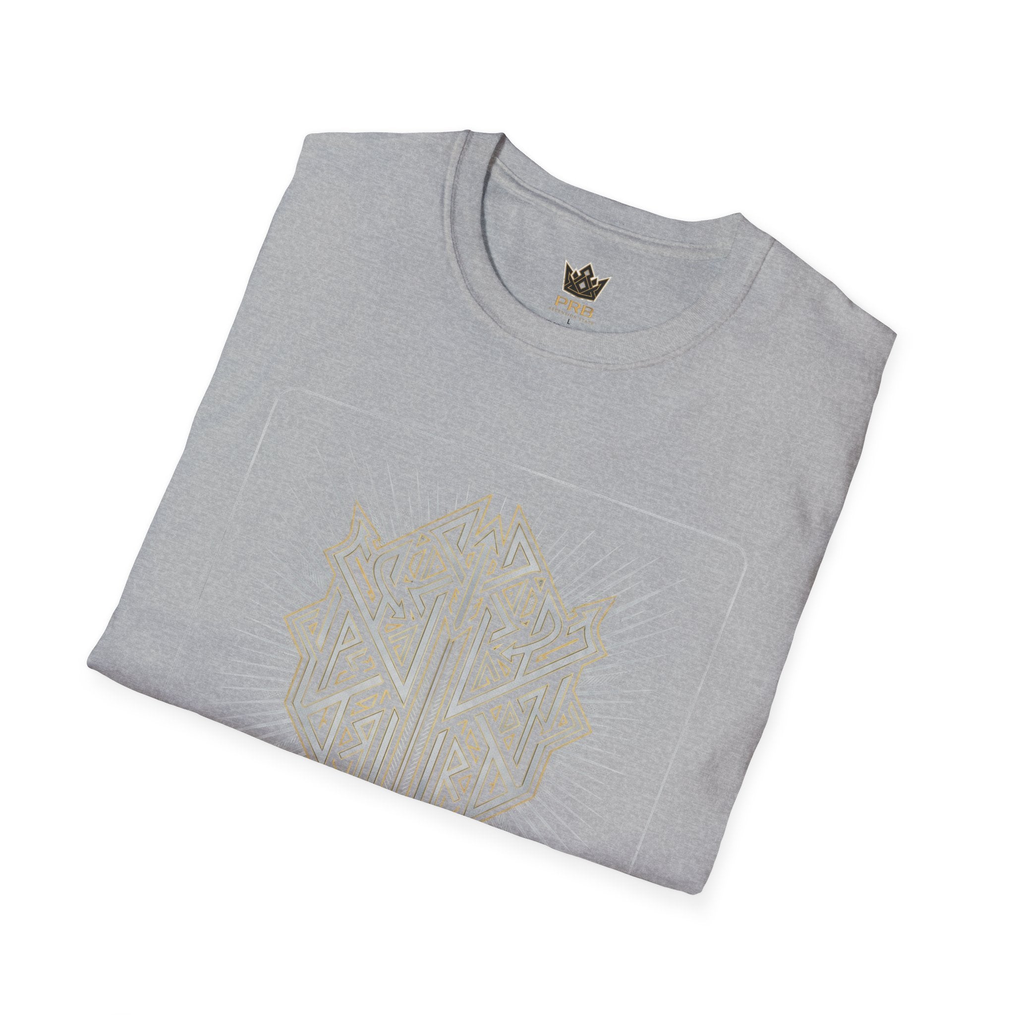 Power Runs Black PRB The Current Geometric Logo T-Shirt by Power Runs Black