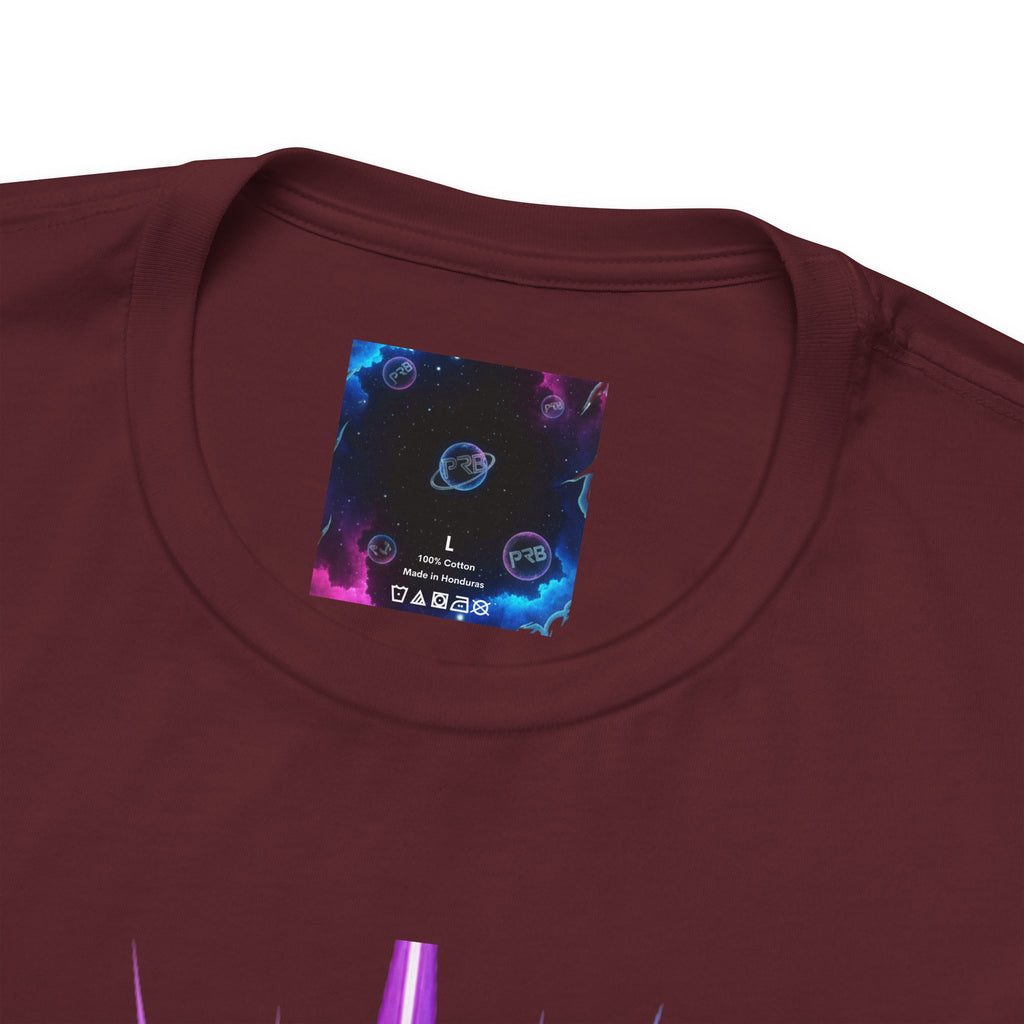 Power Runs Black PRB Running Pulse Graphic Tee — Neon Runner Heartbeat Sports T‑Shirt by Power Runs Black