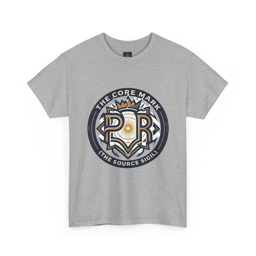Power Runs Black PRB Core Mark Logo T-Shirt — "The Source Sigil" Retro Emblem Tee by Power Runs Black