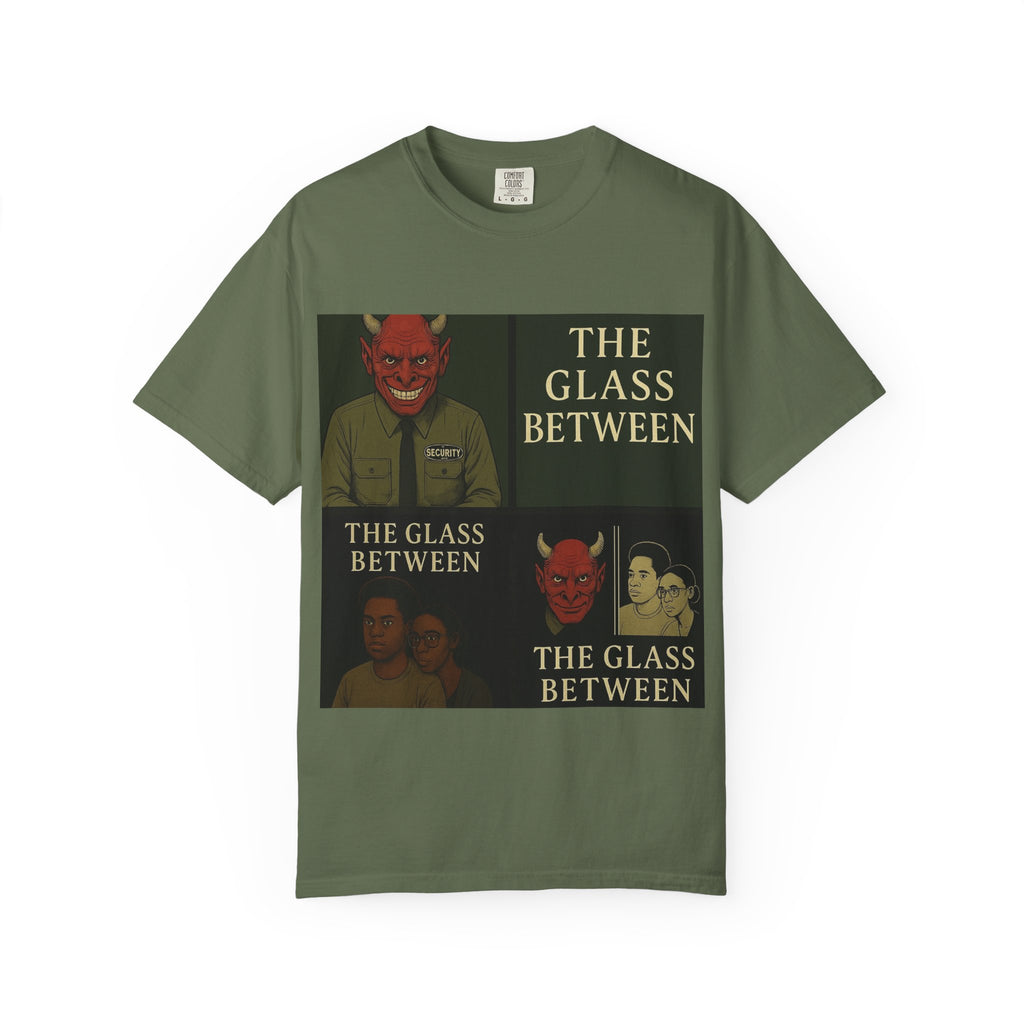 PRB The Glass Between Vintage Collage T-Shirt by Power Runs Black