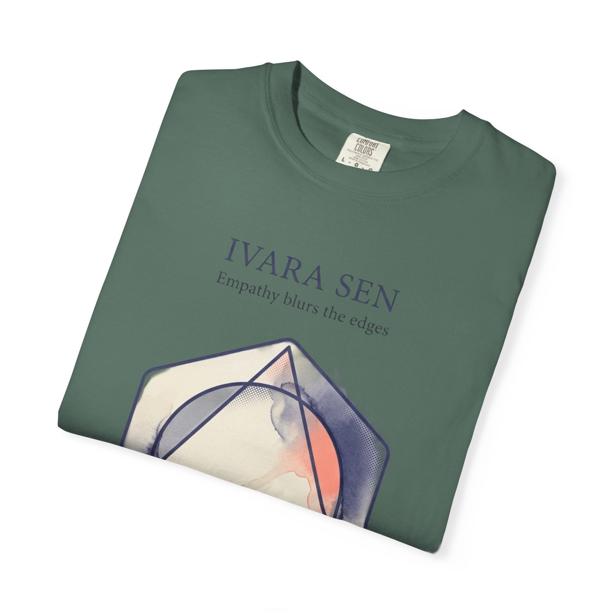 Power Runs Black PRB Abstract Geometric Tee — “Ivara Sen: Feeling Dissolves Boundaries” by Power Runs Black