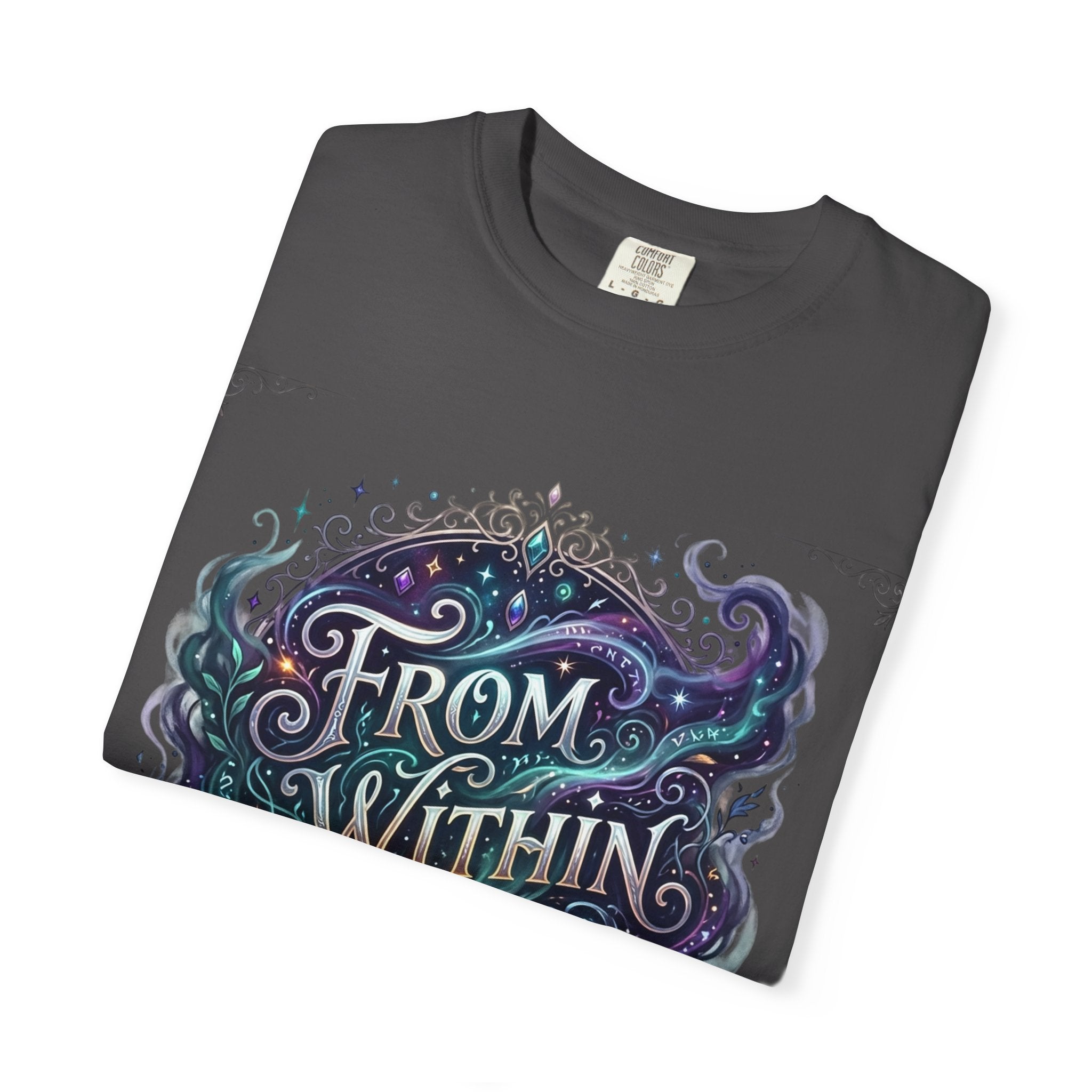 PRB From Within Magic Book T-Shirt — Fantasy Illustrated Graphic Tee by Power Runs Black