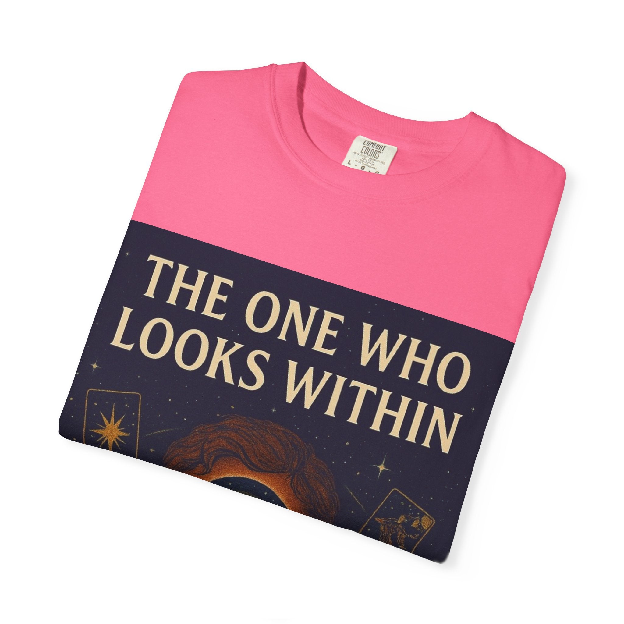 PRB Tarot Eye T-Shirt — "The One Who Looks Within" Mystical Graphic Tee by Power Runs Black