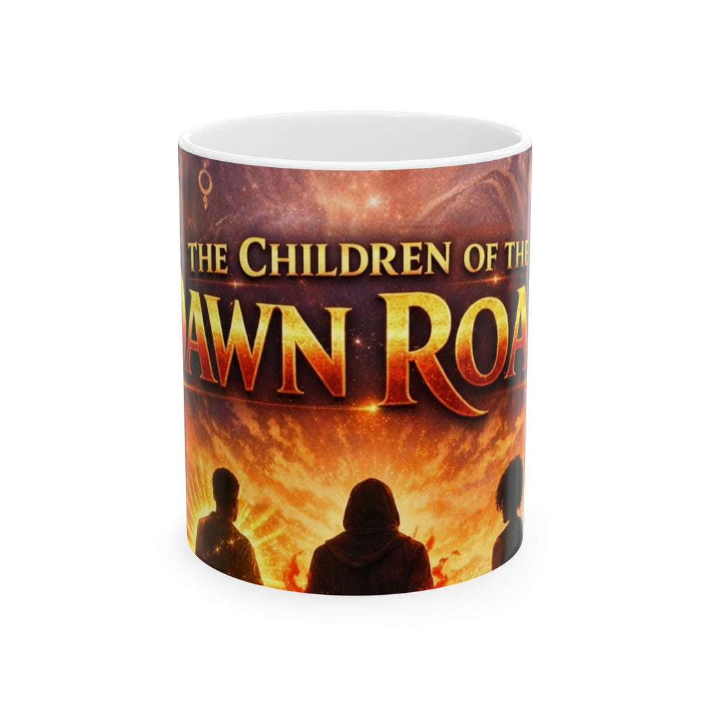 PRB Dawn Road Ceramic Mug – "The Children of the Dawn Road" Fantasy Coffee Mug by Printify