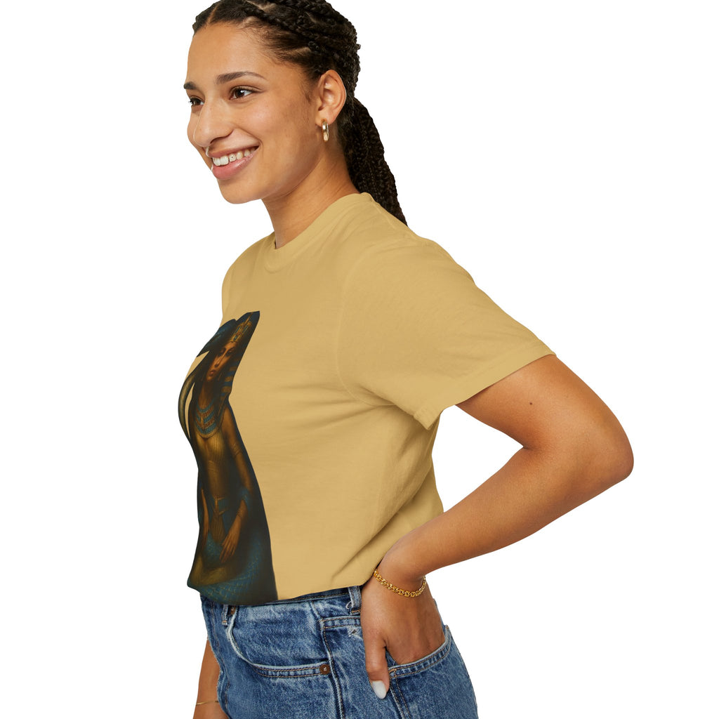 PRB Egyptian Goddess with Snake T-Shirt | Pharaoh Serpent Art Tee by Power Runs Black