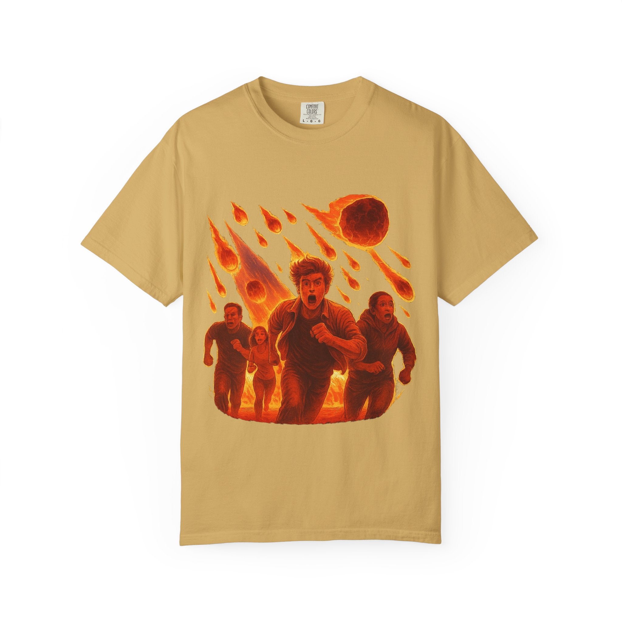 PRB Meteor Shower Escape T-Shirt — Apocalyptic Running Graphic Tee by Power Runs Black