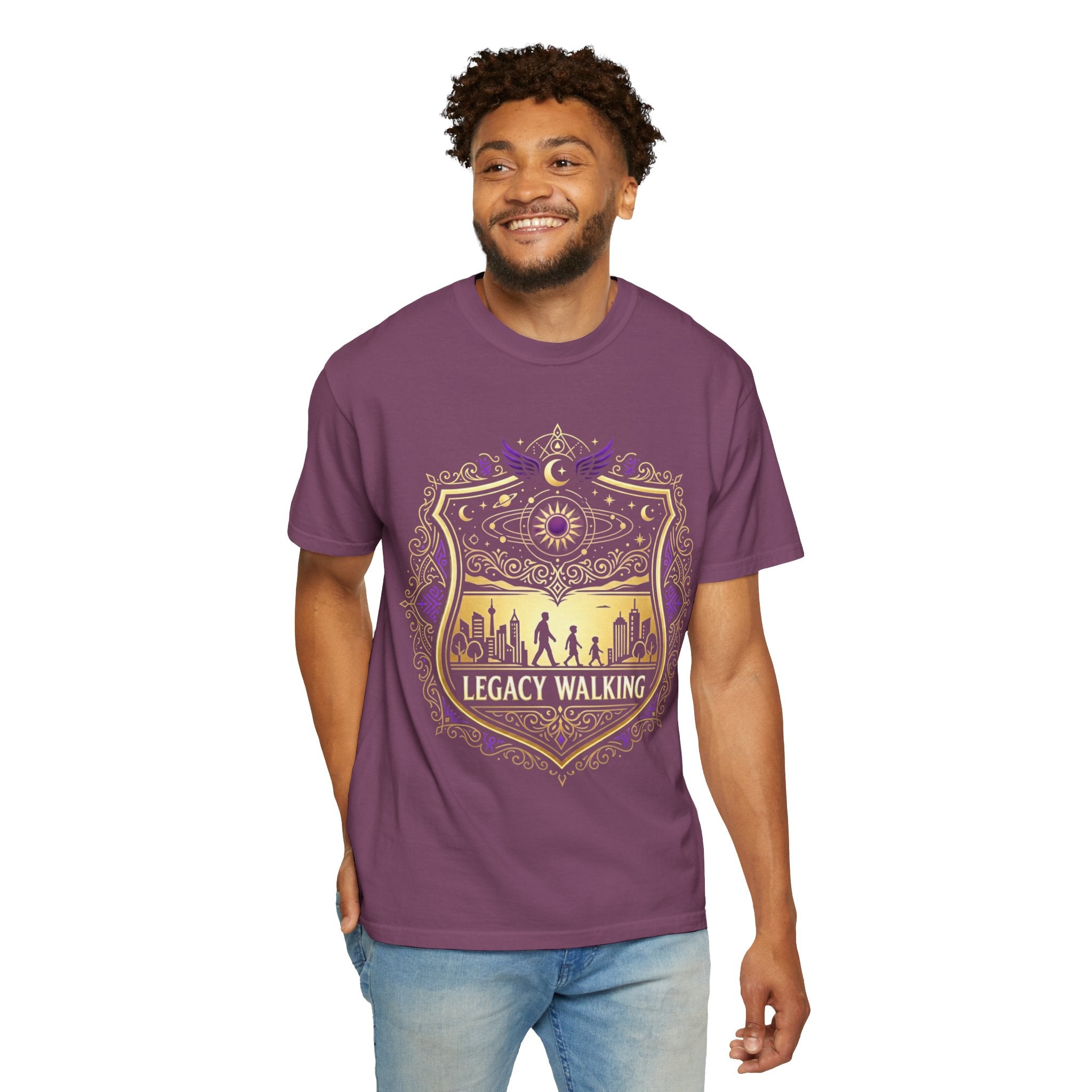 PRB Sci-Fi Adventure Graphic Tee | Futuristic Forest Print Unisex T-Shirt by Printify