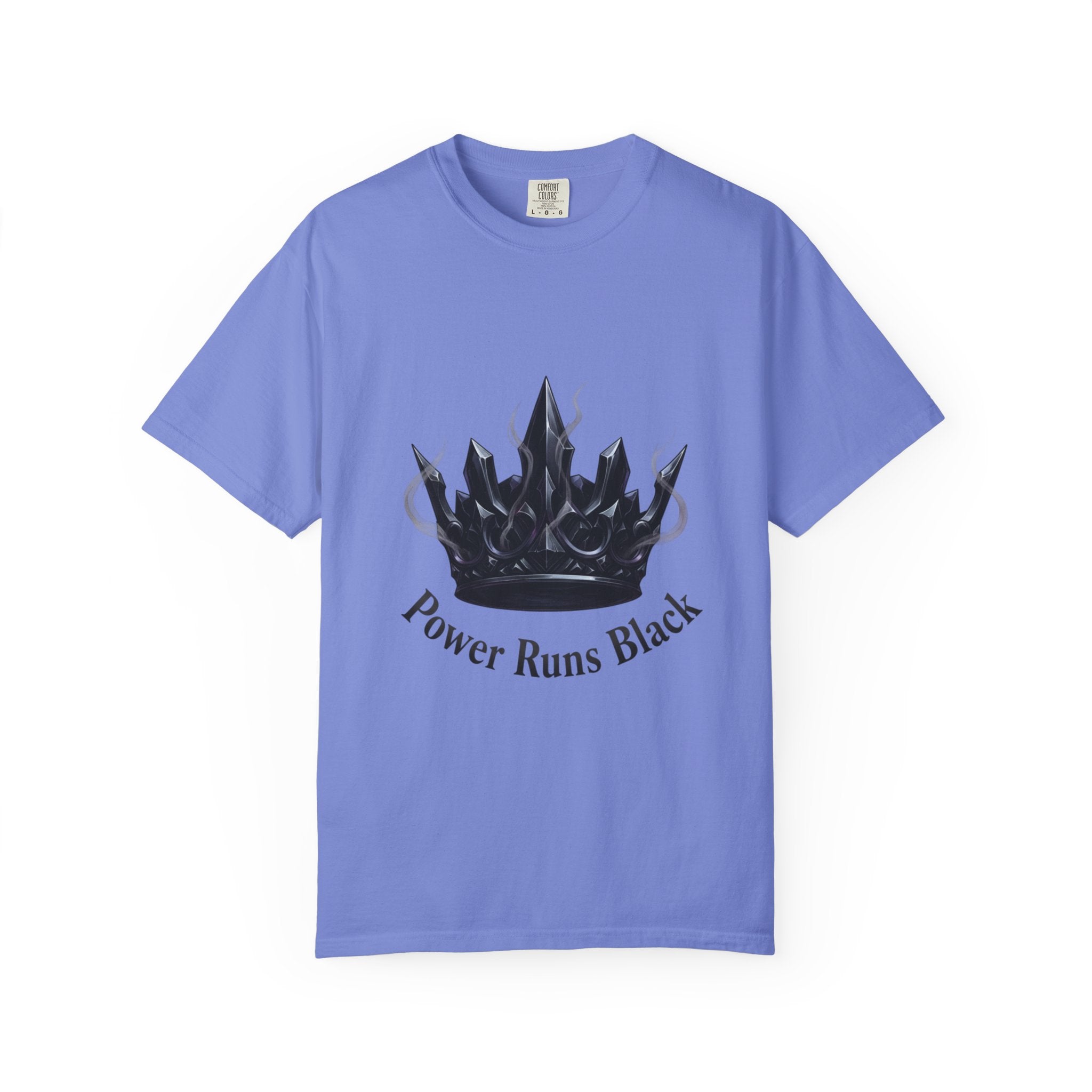 PRB Power Runs Black Crown Graphic T-Shirt by Printify