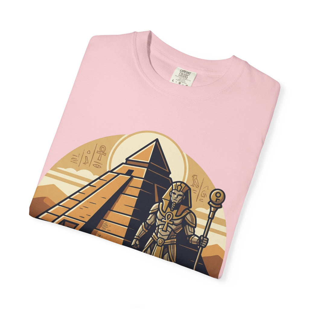 Power Runs Black PRB Guardian Unit T-Shirt — Egyptian Pyramid Sci‑Fi Graphic Tee by Power Runs Black