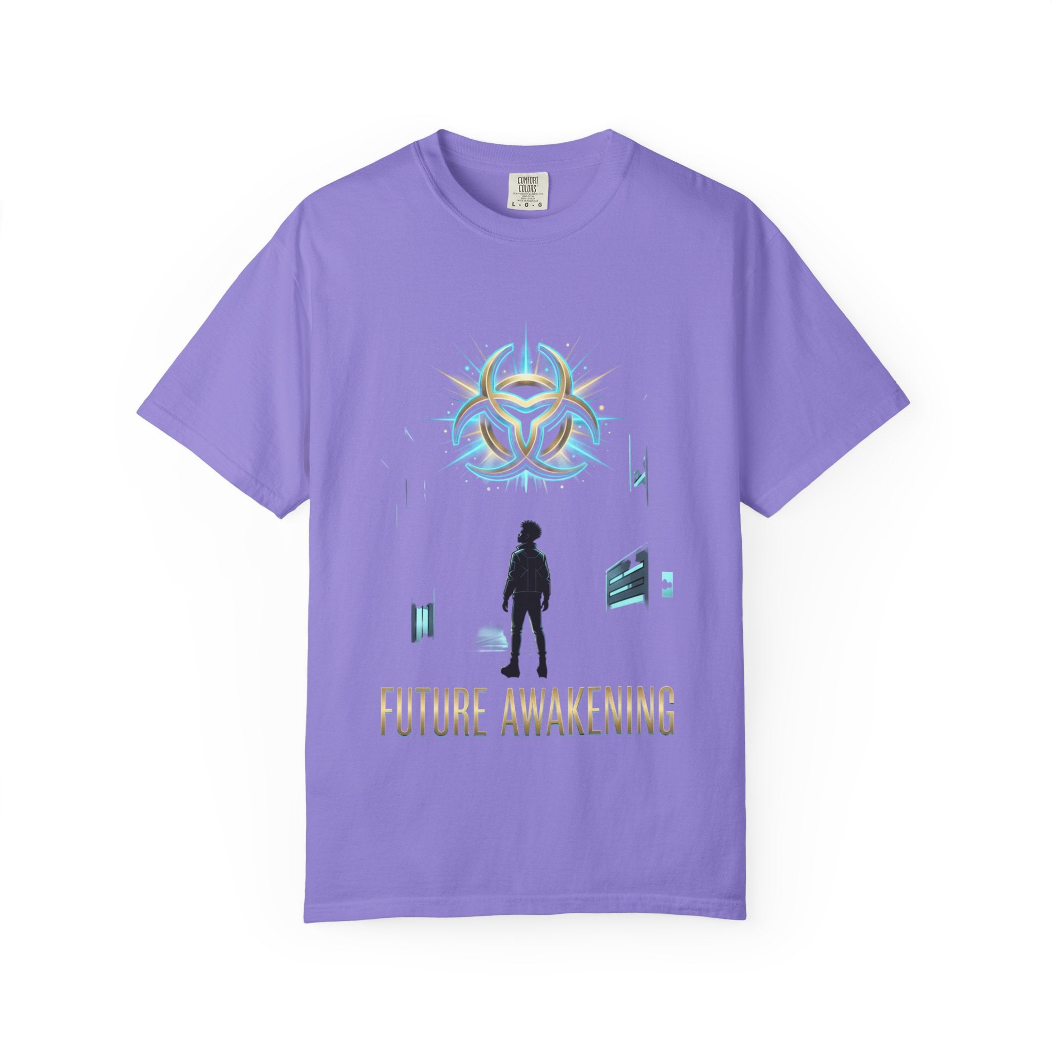 PRB Future Awakening T-Shirt | Sci-Fi Silhouette Graphic Tee by Printify