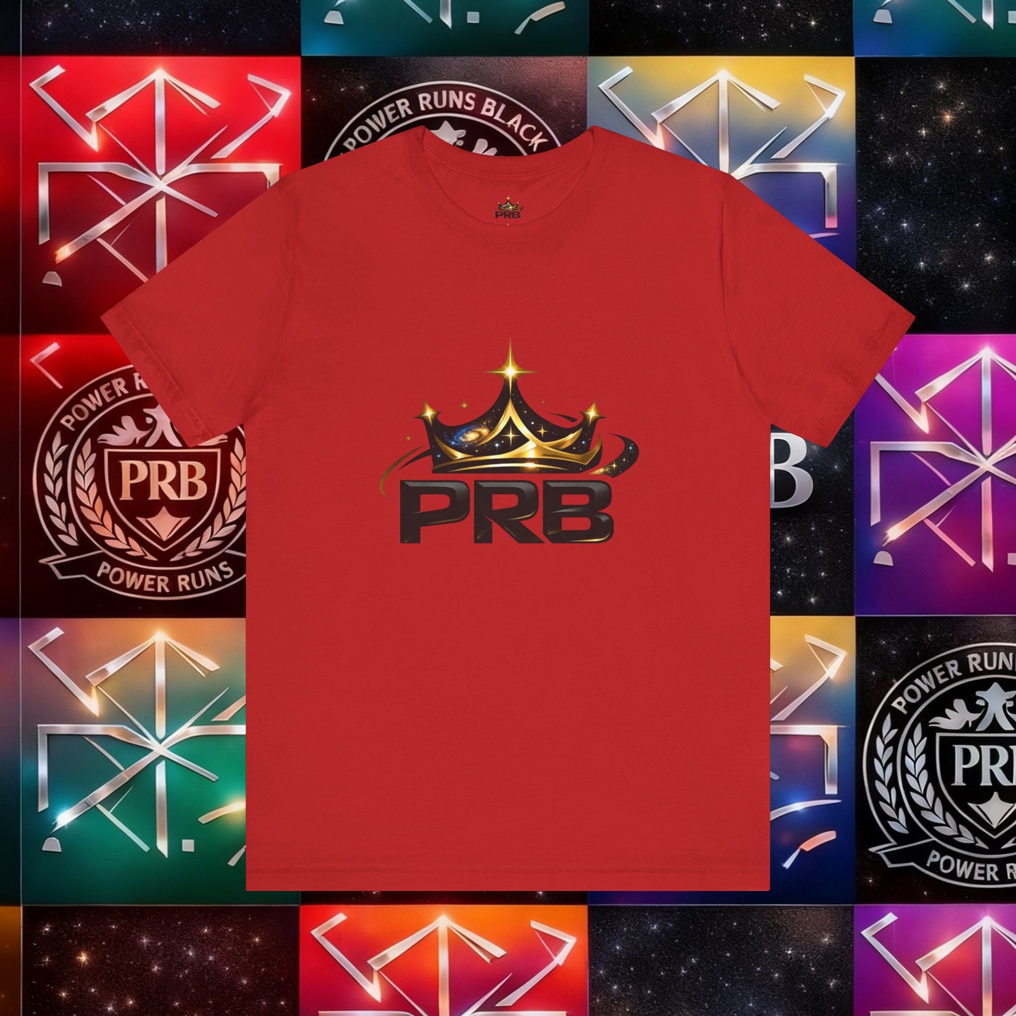 PRB Crown Tee — Graphic Logo T-Shirt by Power Runs Black