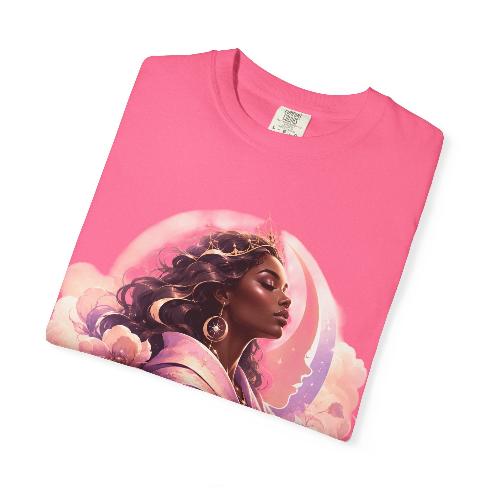 Power Runs Black graphic tee | Black woman portrait, Afro empowerment shirt by Power Runs Black