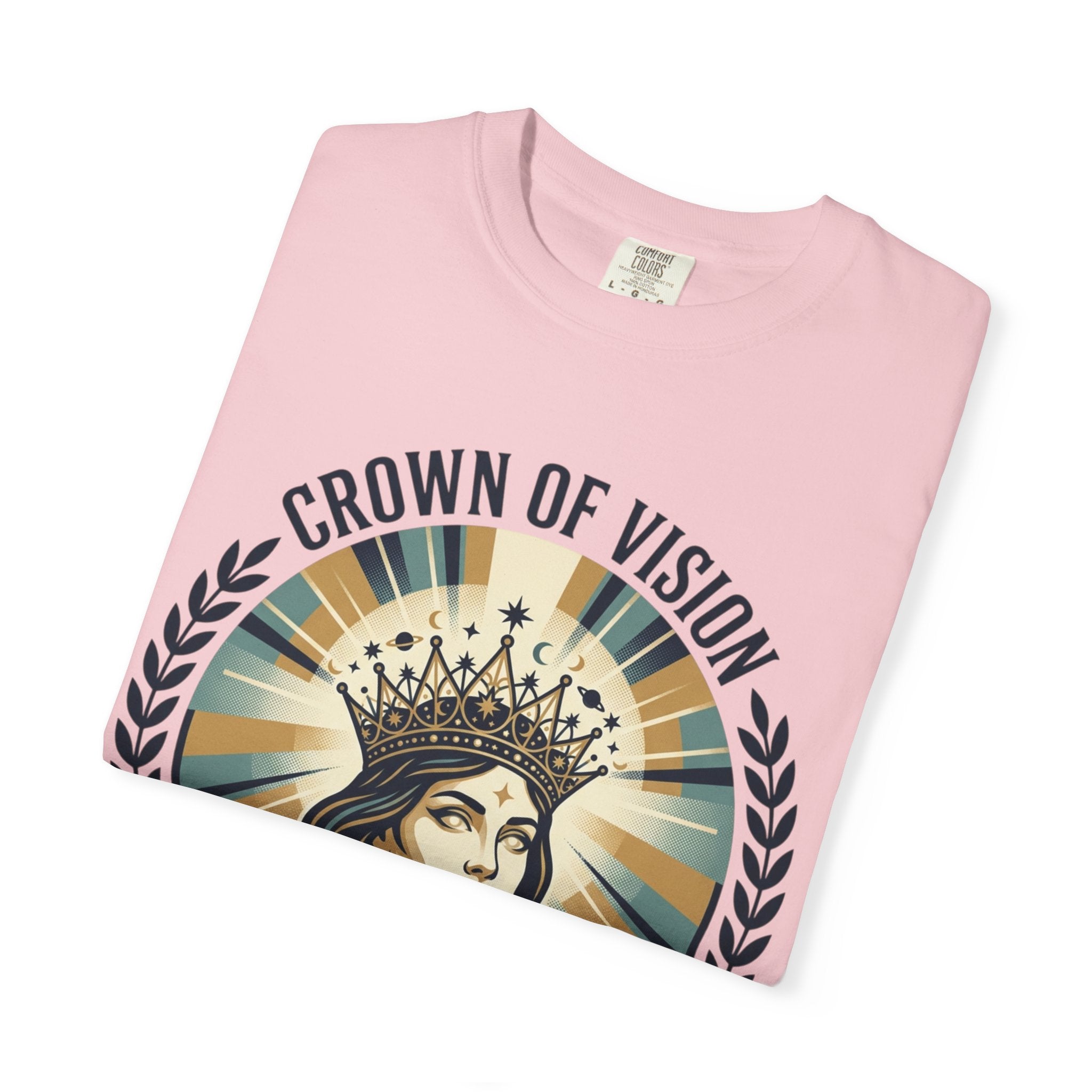 Power Runs Black Crown of Vision T-Shirt — Vintage Inspirational Graphic Tee by Printify