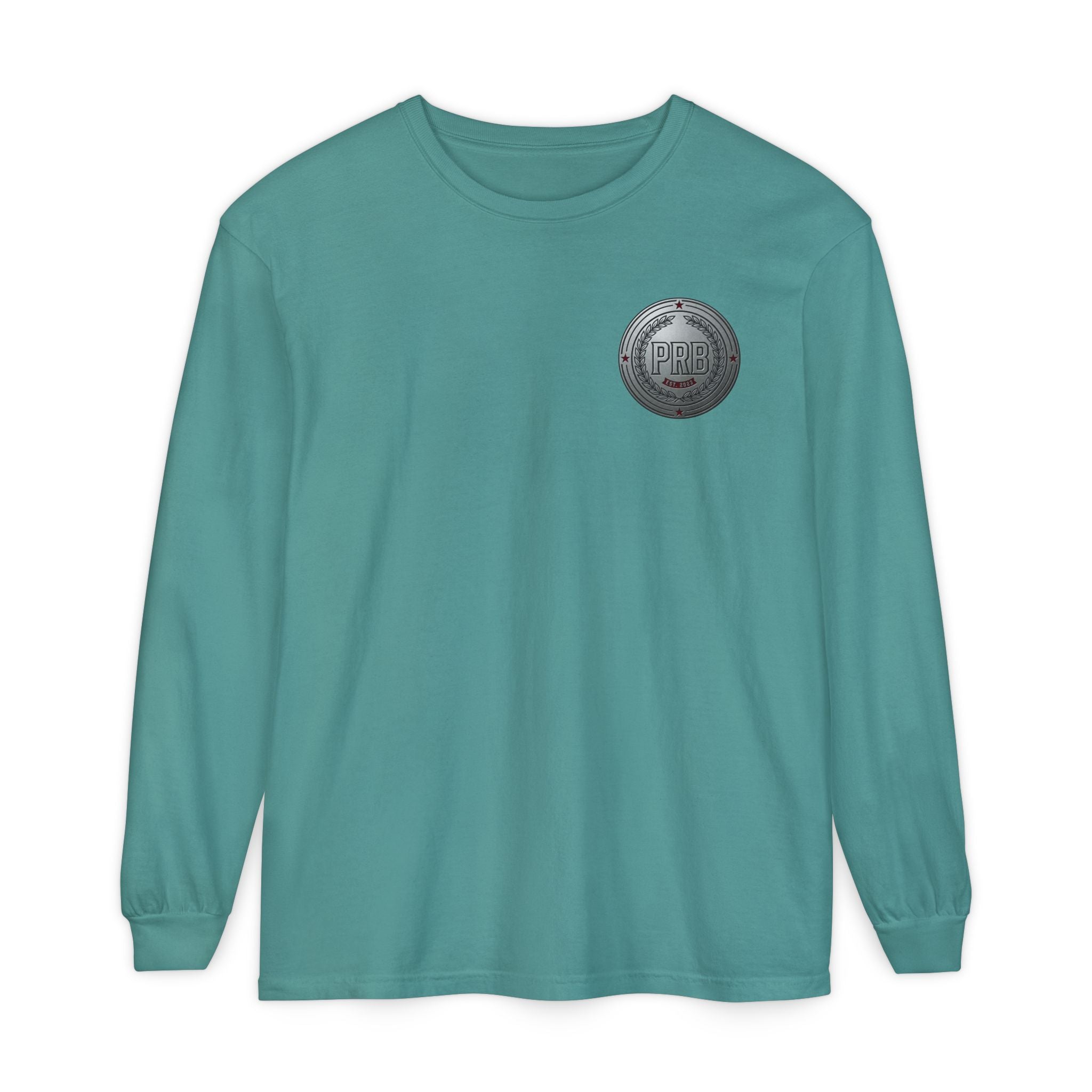 PRB The Starbound Seven graphic long sleeve shirt | cosmic superhero poster by Power Runs Black