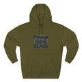 PRB Built of Power Graphic Hoodie — ‘Power Runs Black’ Industrial Mech Design by Power Runs Black