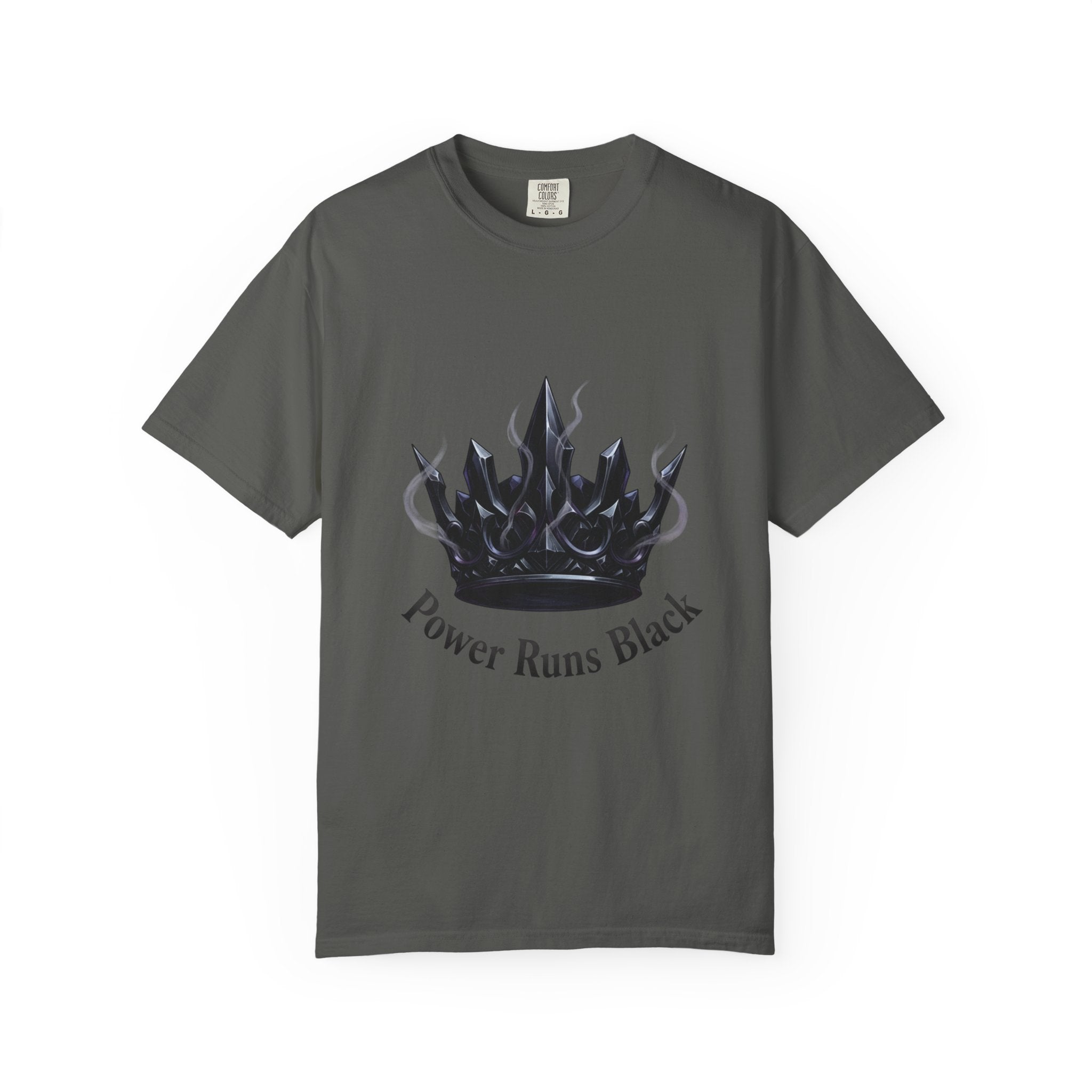 PRB Power Runs Black Crown Graphic T-Shirt by Printify