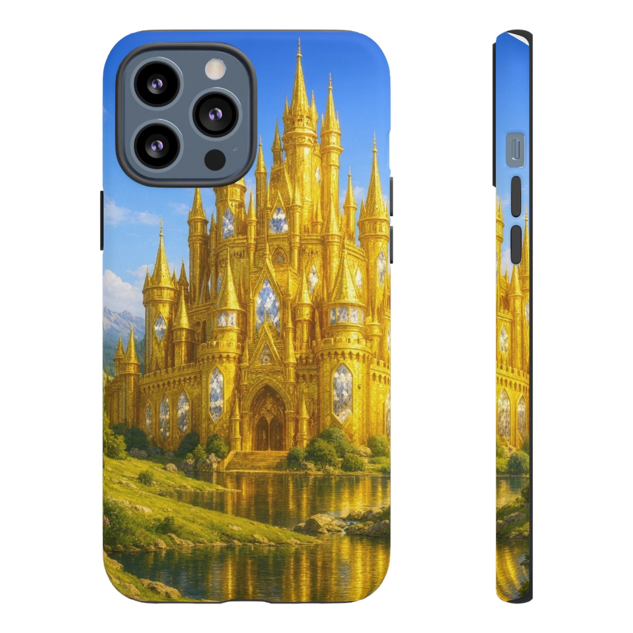 PRB Golden Castle iPhone Case | Fantasy Palace Phone Case by Power Runs Black