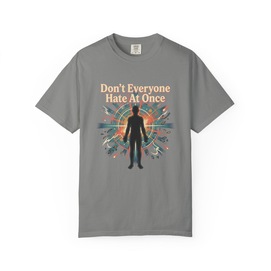 Power Runs Black Don't Everyone Hate Me Once" Retro Silhouette Graphic Tee by Printify