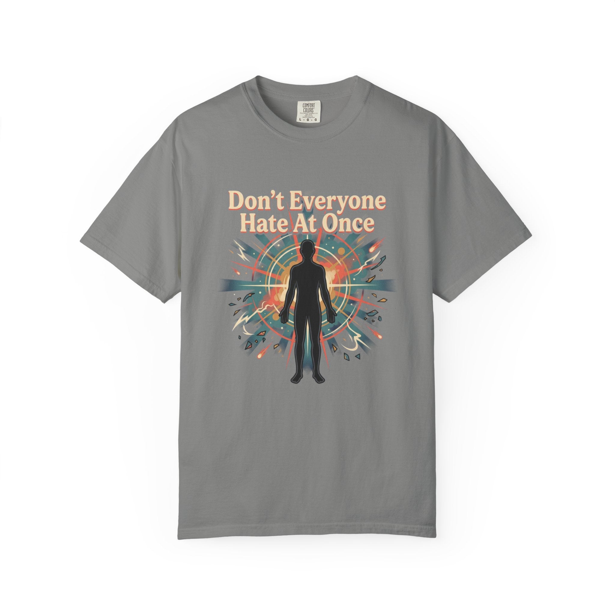 Power Runs Black Don't Everyone Hate Me Once" Retro Silhouette Graphic Tee by Printify