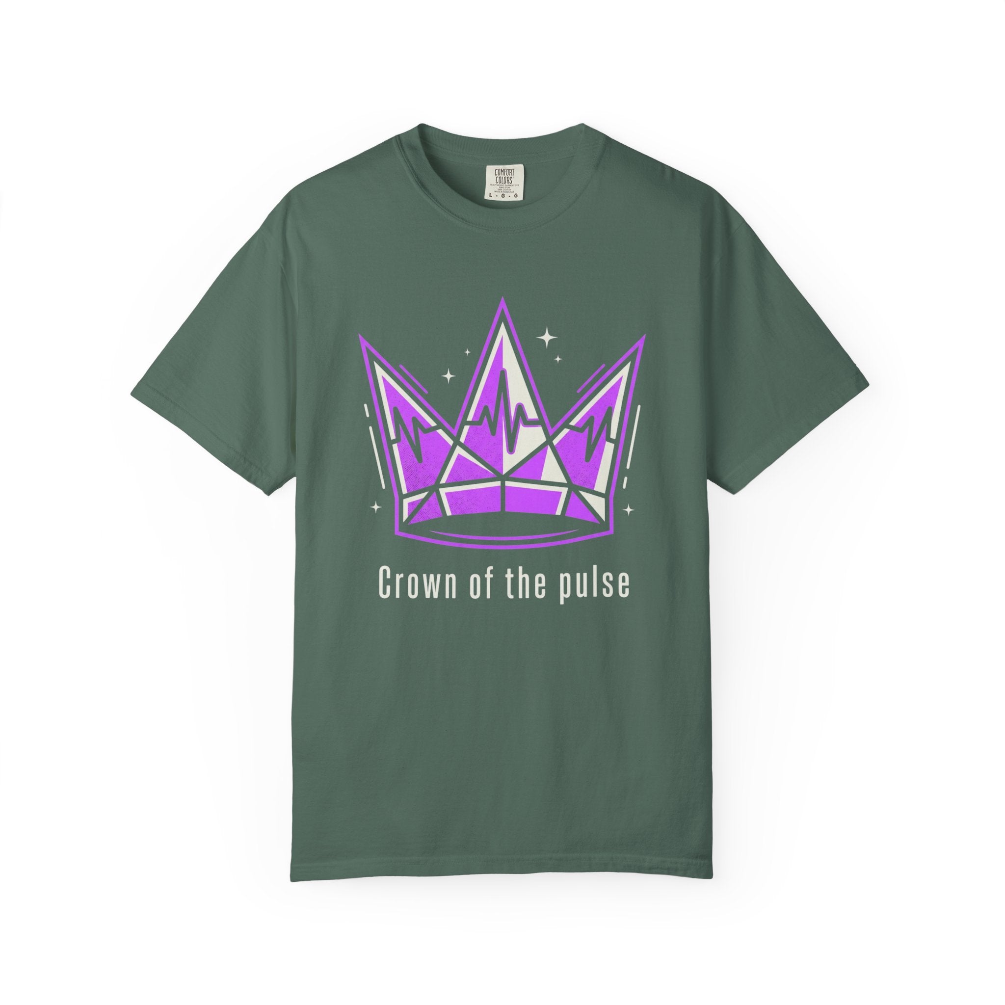 Power Runs Black PRB Crown Graphic T-Shirt — Purple Royal Crown Streetwear Tee by Power Runs Black