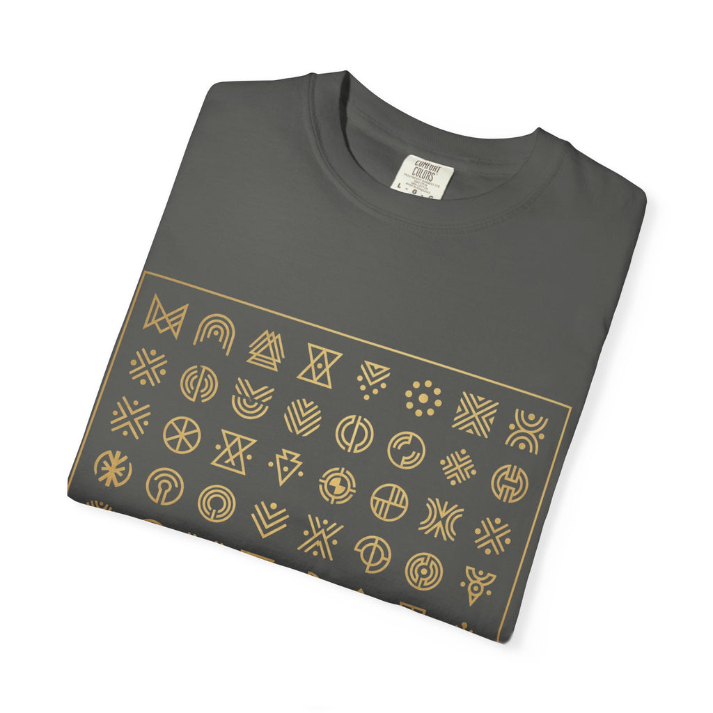 PRB Symbol Grid Graphic Tee — Garment-Dyed Heavyweight Cotton | Power Runs Black by Power Runs Black