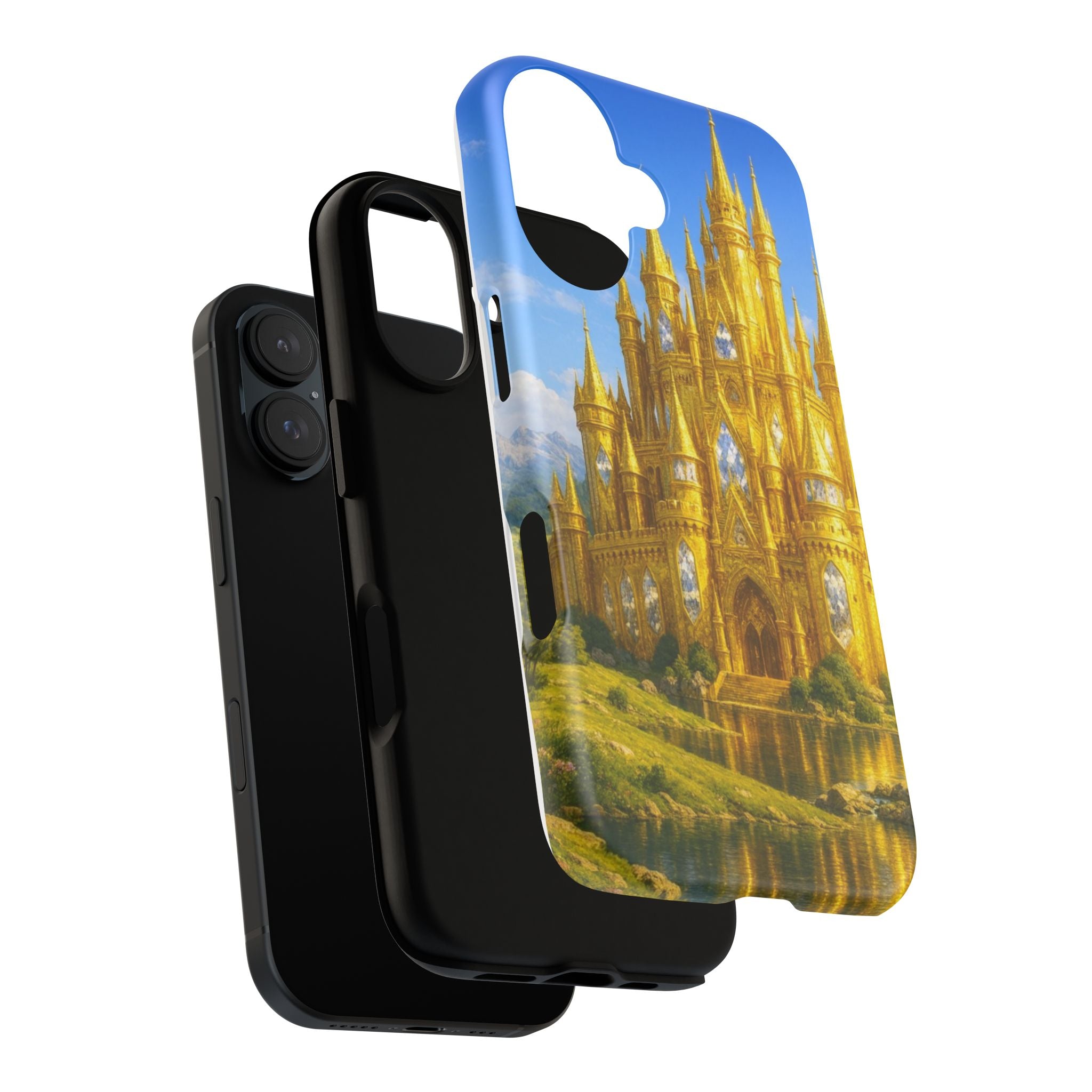 PRB Golden Castle iPhone Case | Fantasy Palace Phone Case by Power Runs Black