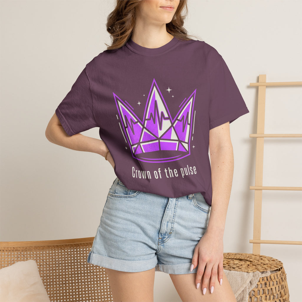 Power Runs Black PRB Crown Graphic T-Shirt — Purple Royal Crown Streetwear Tee by Power Runs Black