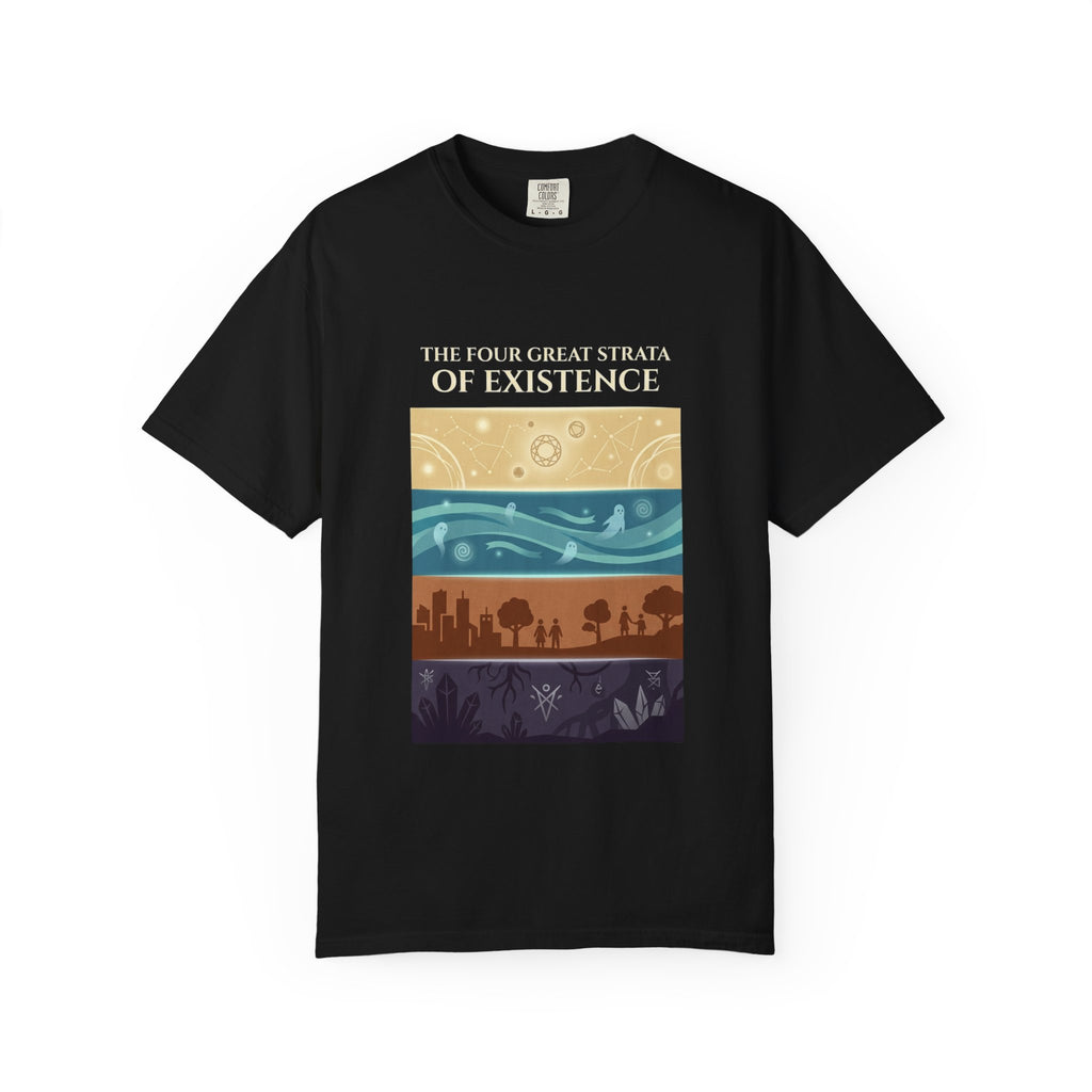 Desert to Night Sky Landscape T-Shirt | Vintage Garment-Dyed Graphic Tee by Printify