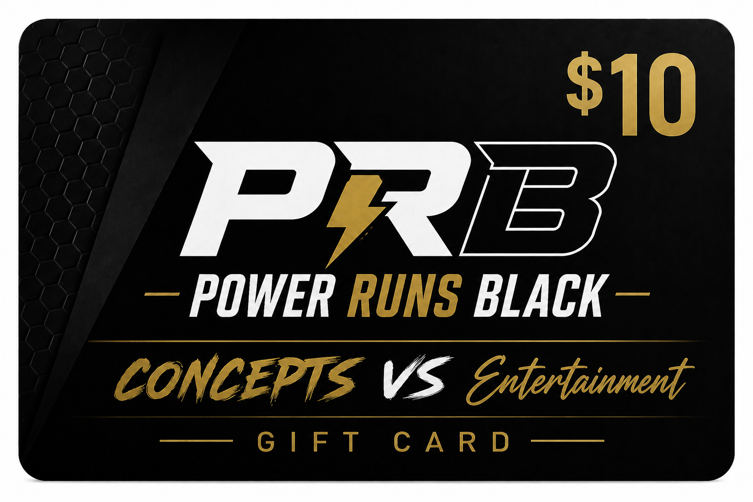 Concepts VS Entertainment LLC PRB Gift Card - Gift Cards