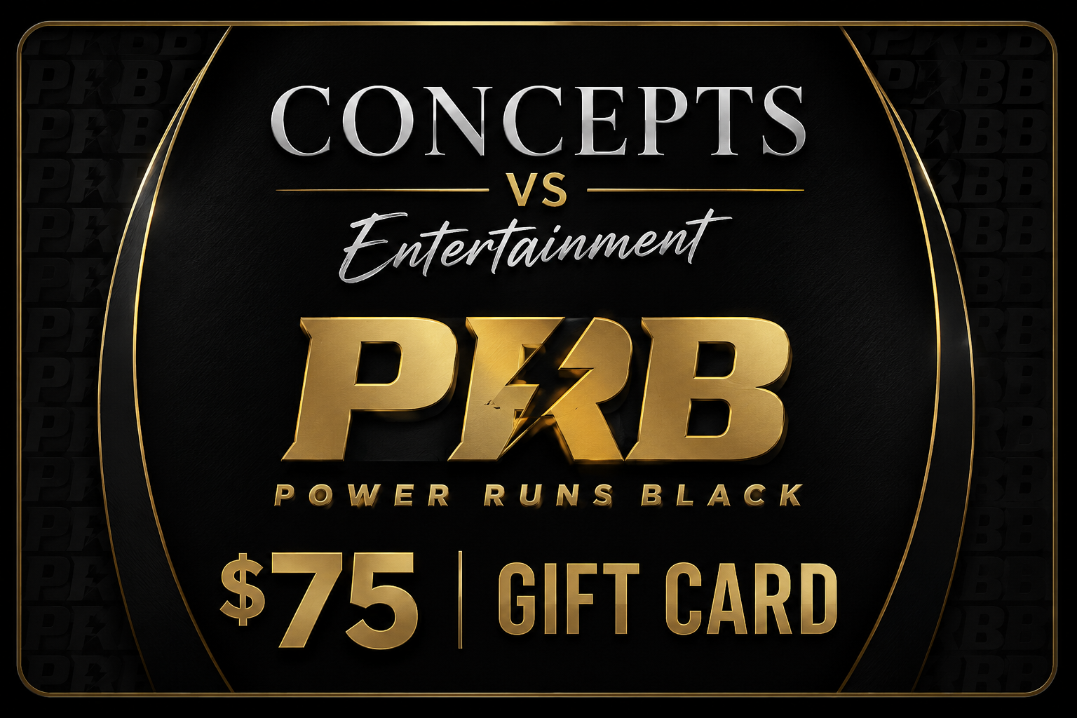Concepts VS Entertainment LLC PRB Gift Card - Gift Cards